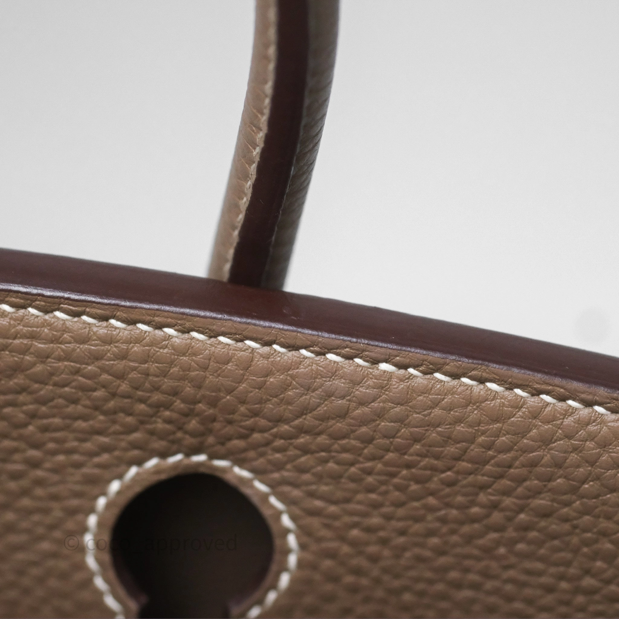 Herms Birkin 30 Retourne Etoupe 18 Togo Gold Hardware
