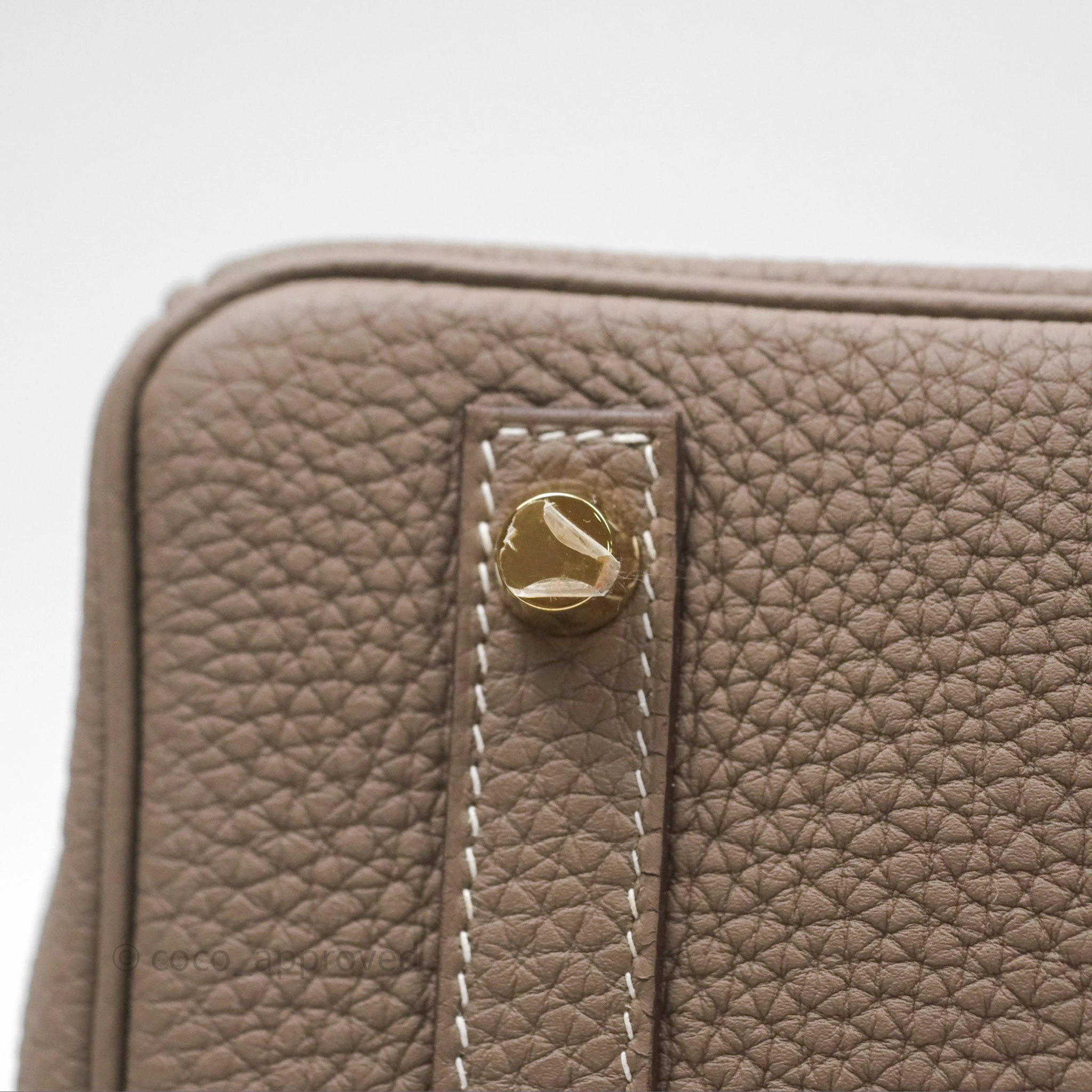 Herms Birkin 30 Retourne Etoupe 18 Togo Gold Hardware
