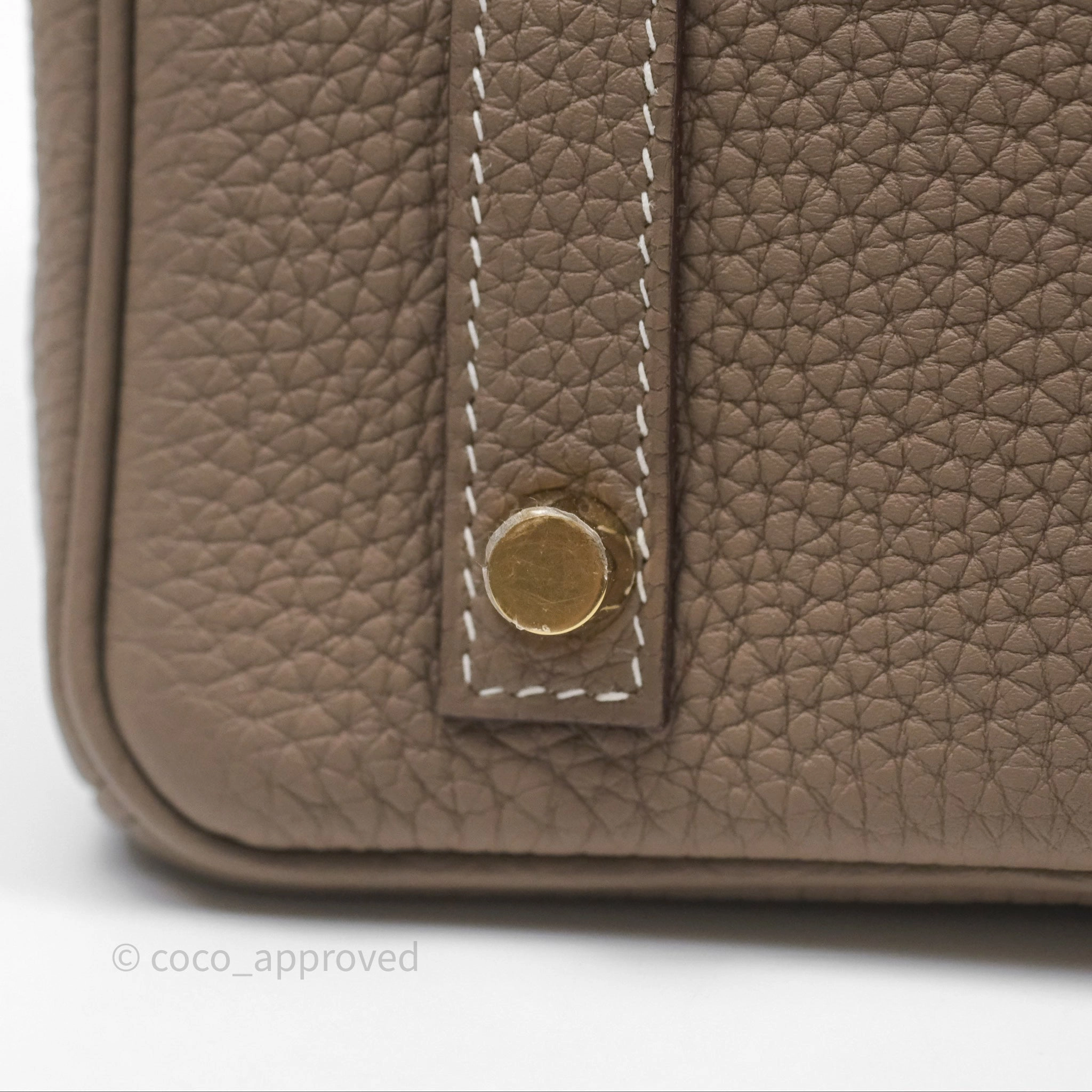 Herms Birkin 30 Retourne Etoupe 18 Togo Gold Hardware