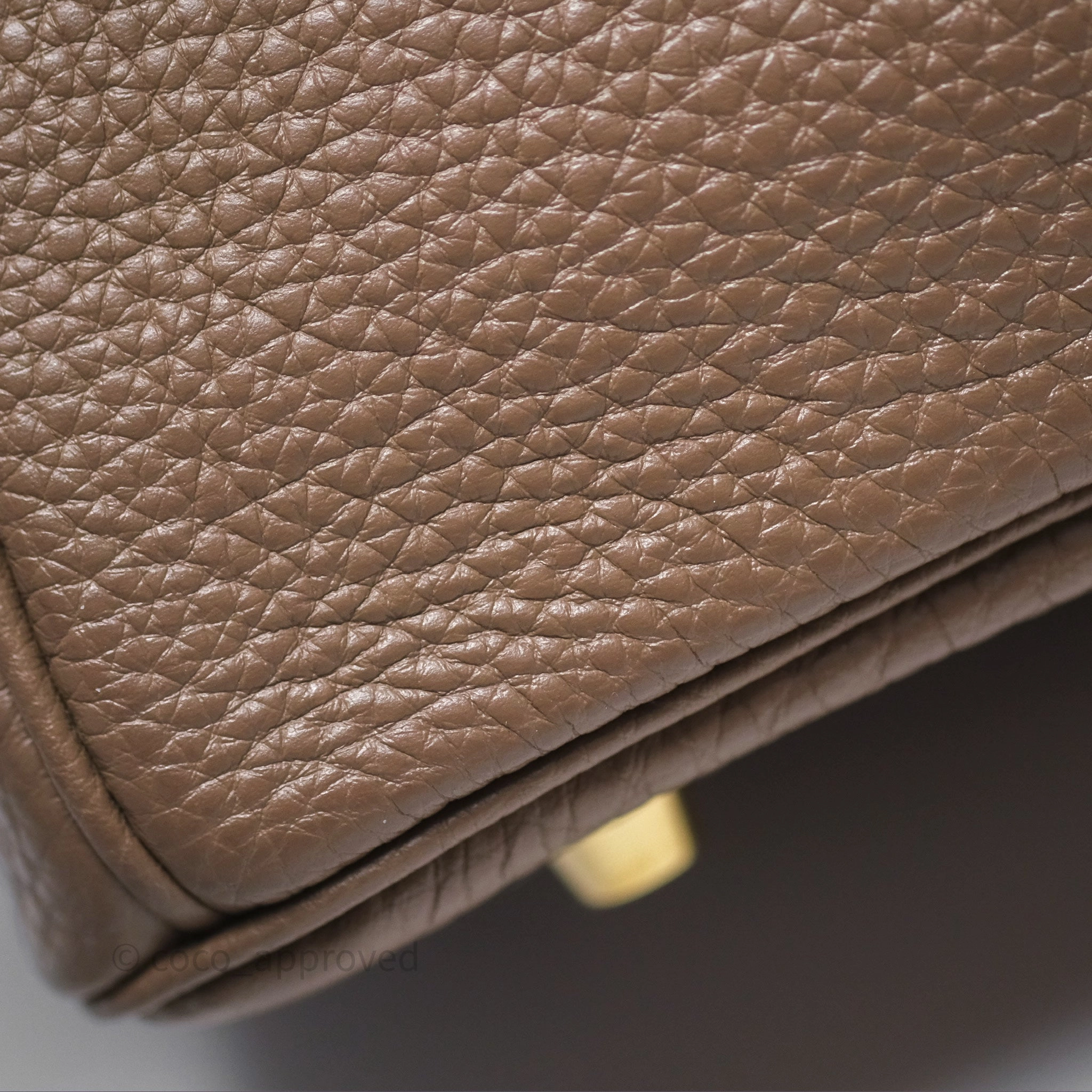 Herms Birkin 30 Retourne Etoupe 18 Togo Gold Hardware