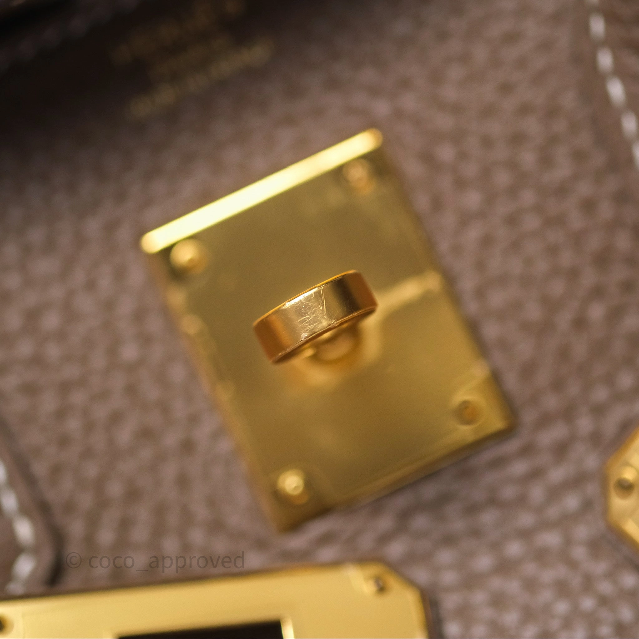 Herms Birkin 30 Retourne Etoupe 18 Togo Gold Hardware