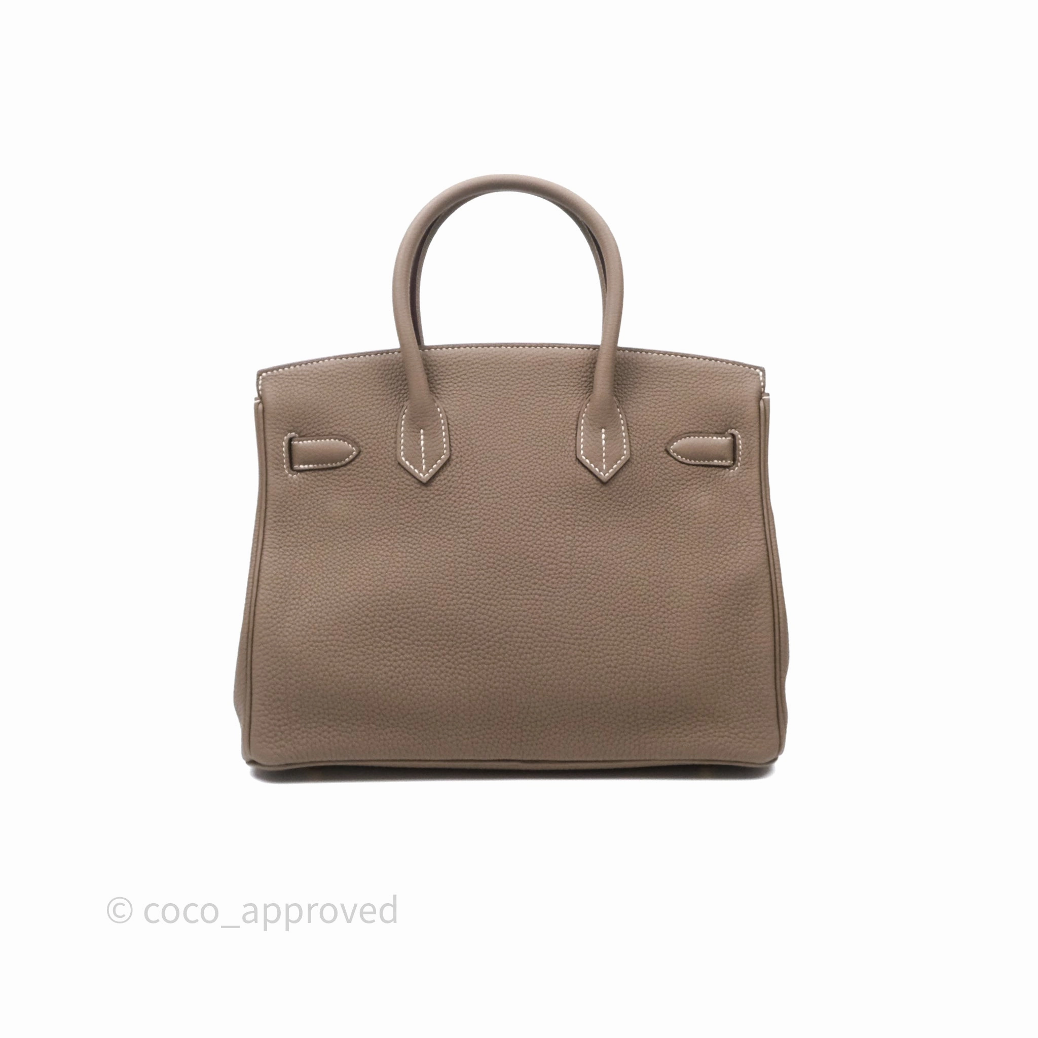 Herms Birkin 30 Retourne Etoupe 18 Togo Gold Hardware