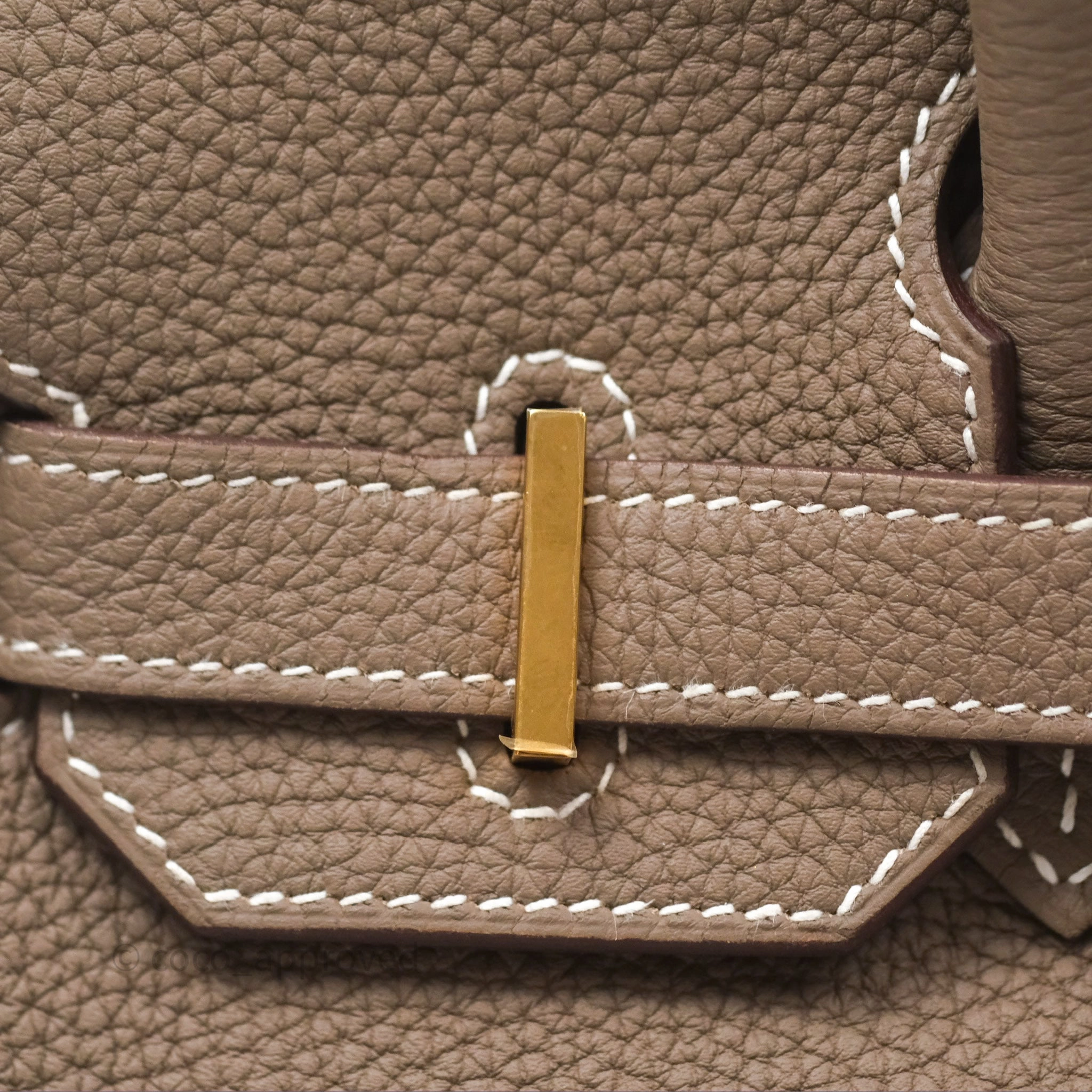 Herms Birkin 30 Retourne Etoupe 18 Togo Gold Hardware