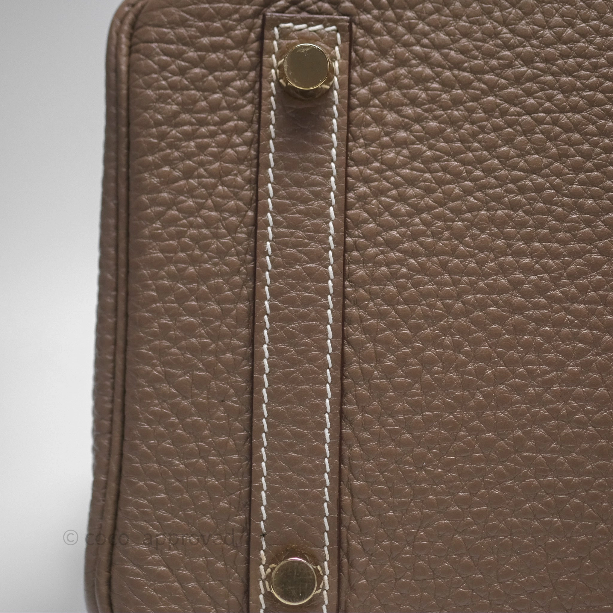Herms Birkin 30 Retourne Etoupe 18 Togo Gold Hardware
