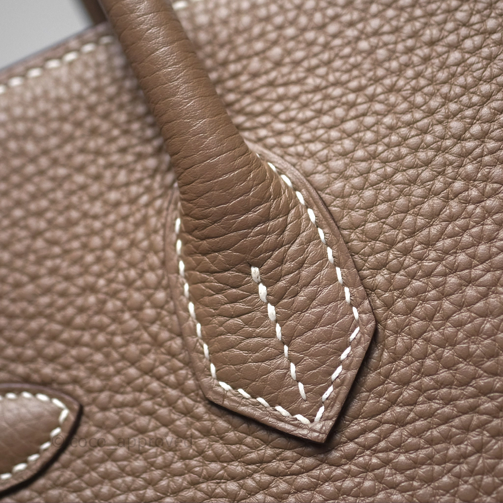 Herms Birkin 30 Retourne Etoupe 18 Togo Gold Hardware