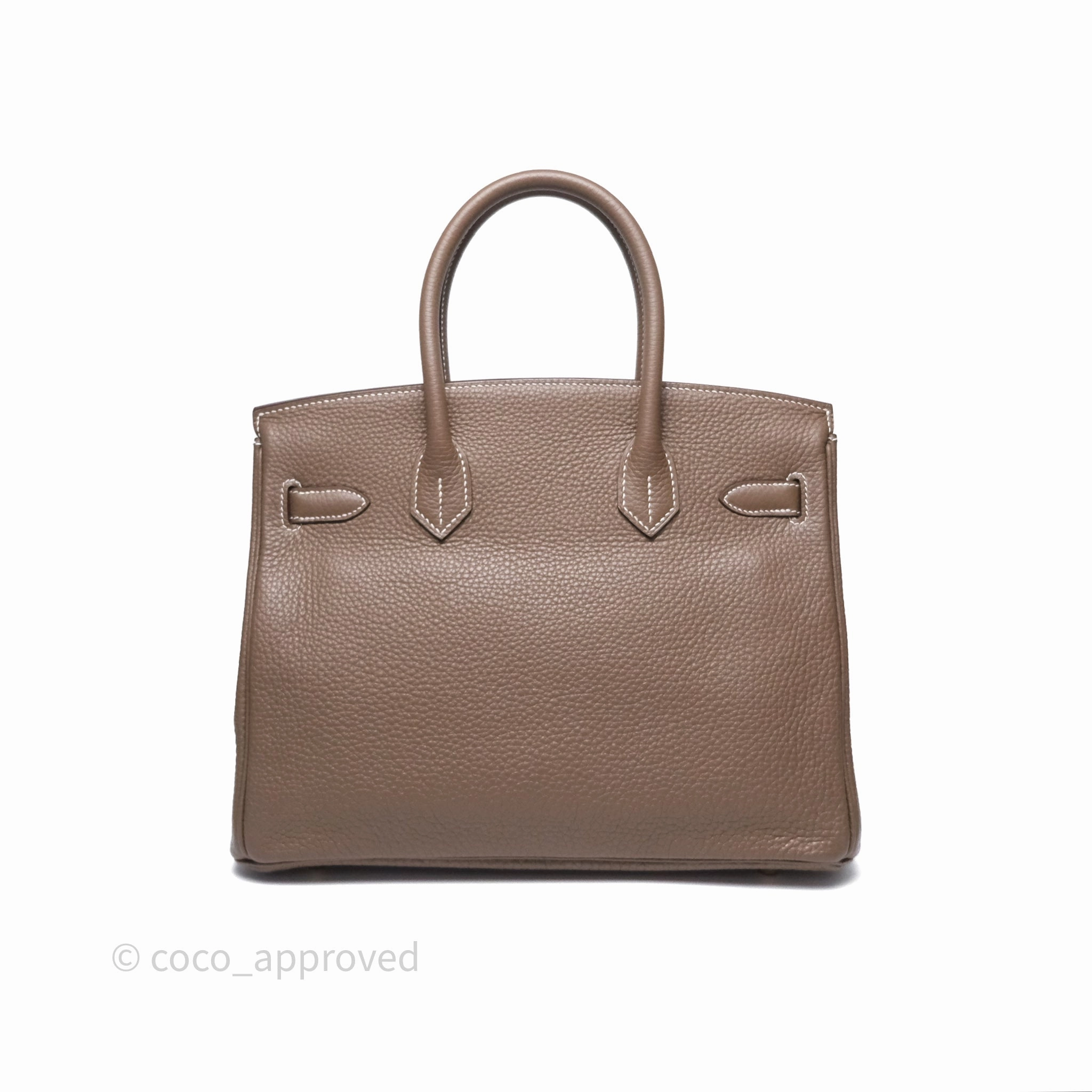 Herms Birkin 30 Retourne Etoupe 18 Togo Gold Hardware