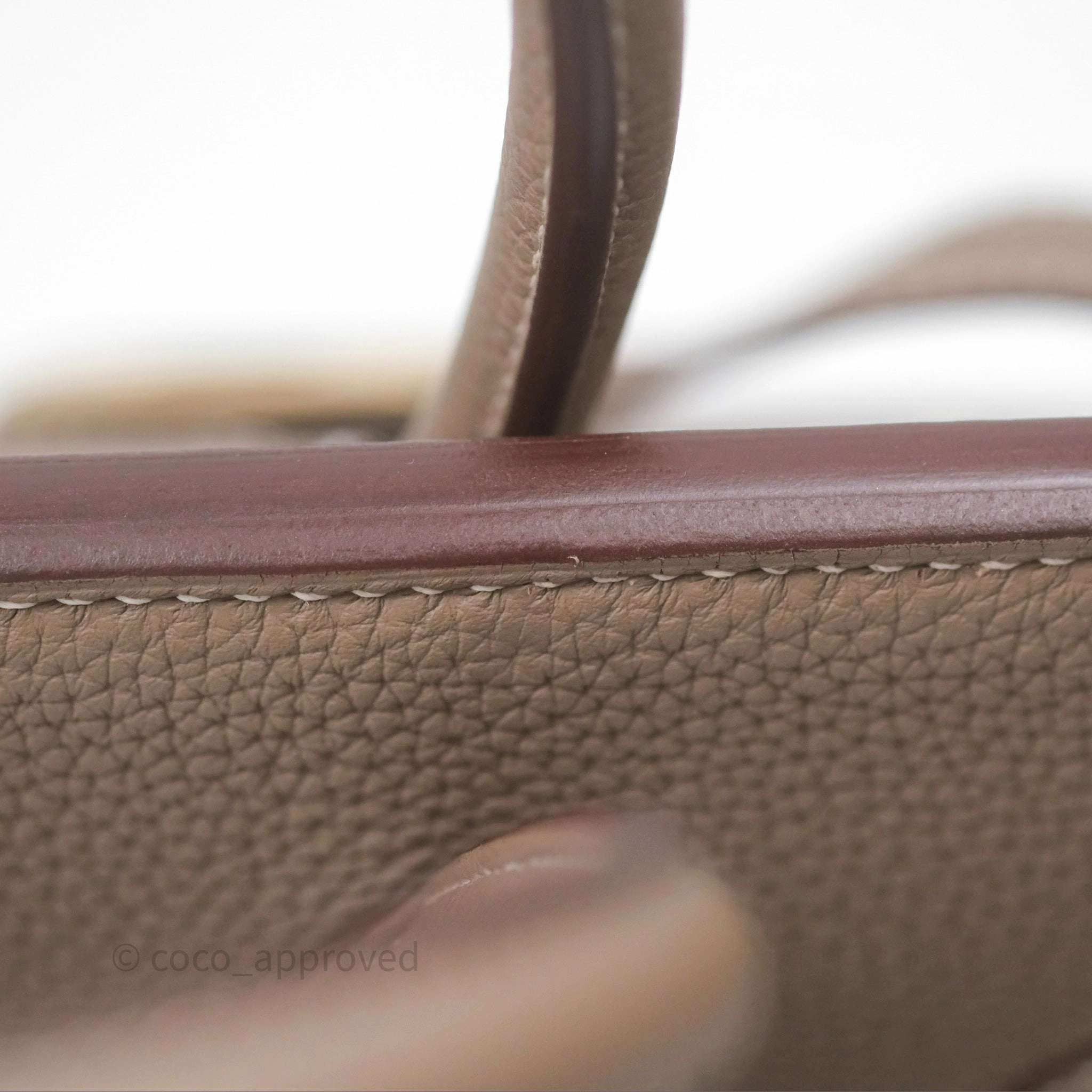 Herms Birkin 30 Retourne Etoupe 18 Togo Gold Hardware