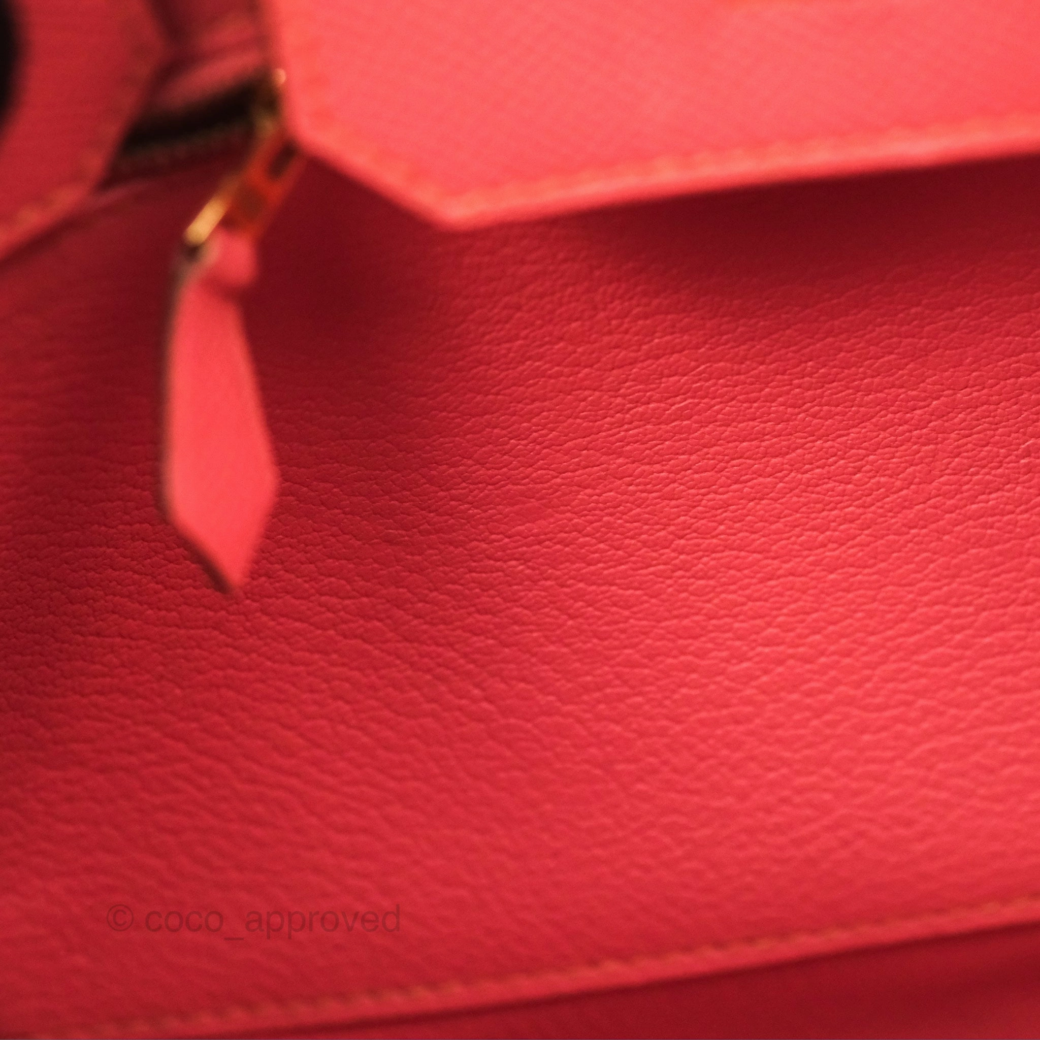 Herms Birkin 30 Retourne Flamingo I5 Epsom Gold Hardware