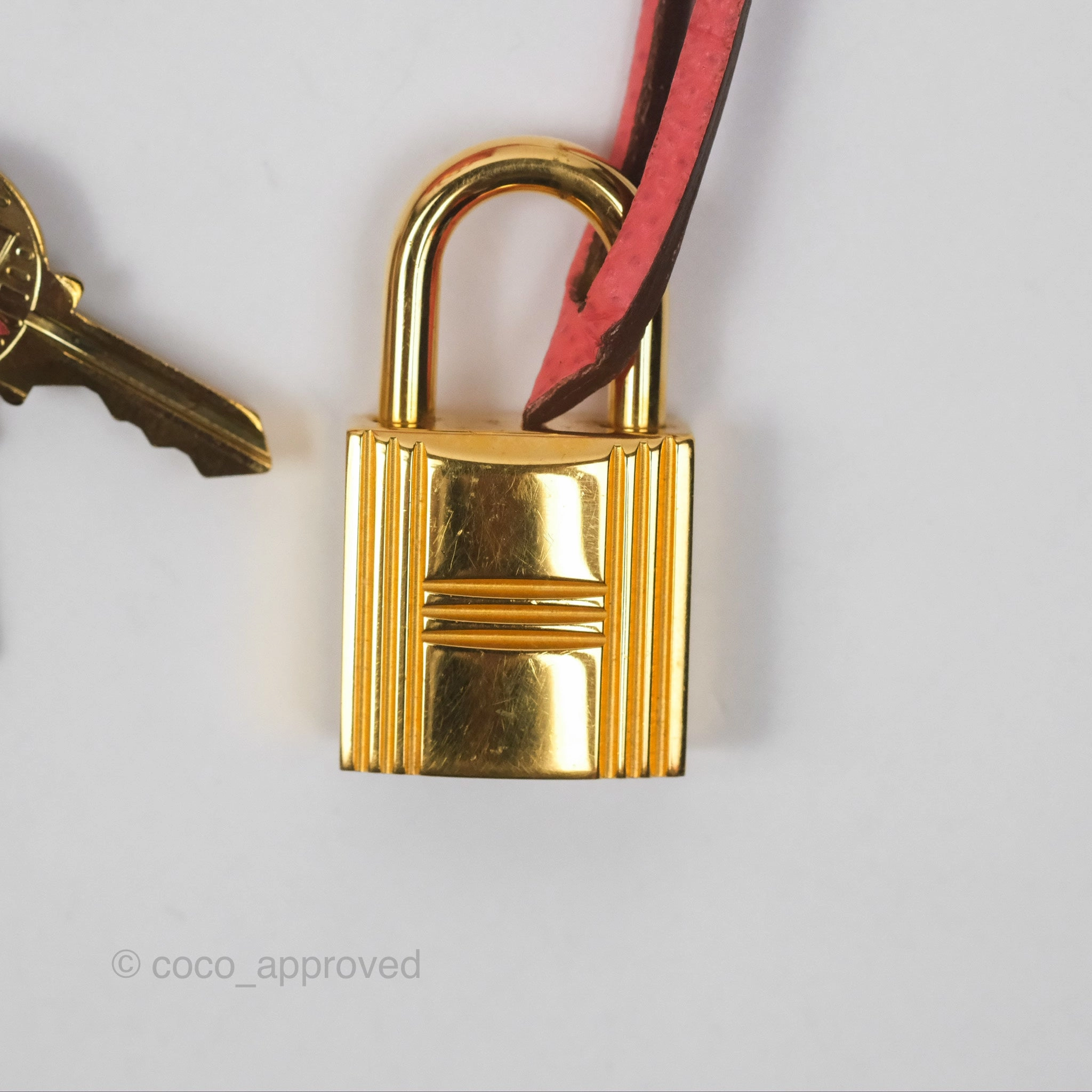 Herms Birkin 30 Retourne Flamingo I5 Epsom Gold Hardware