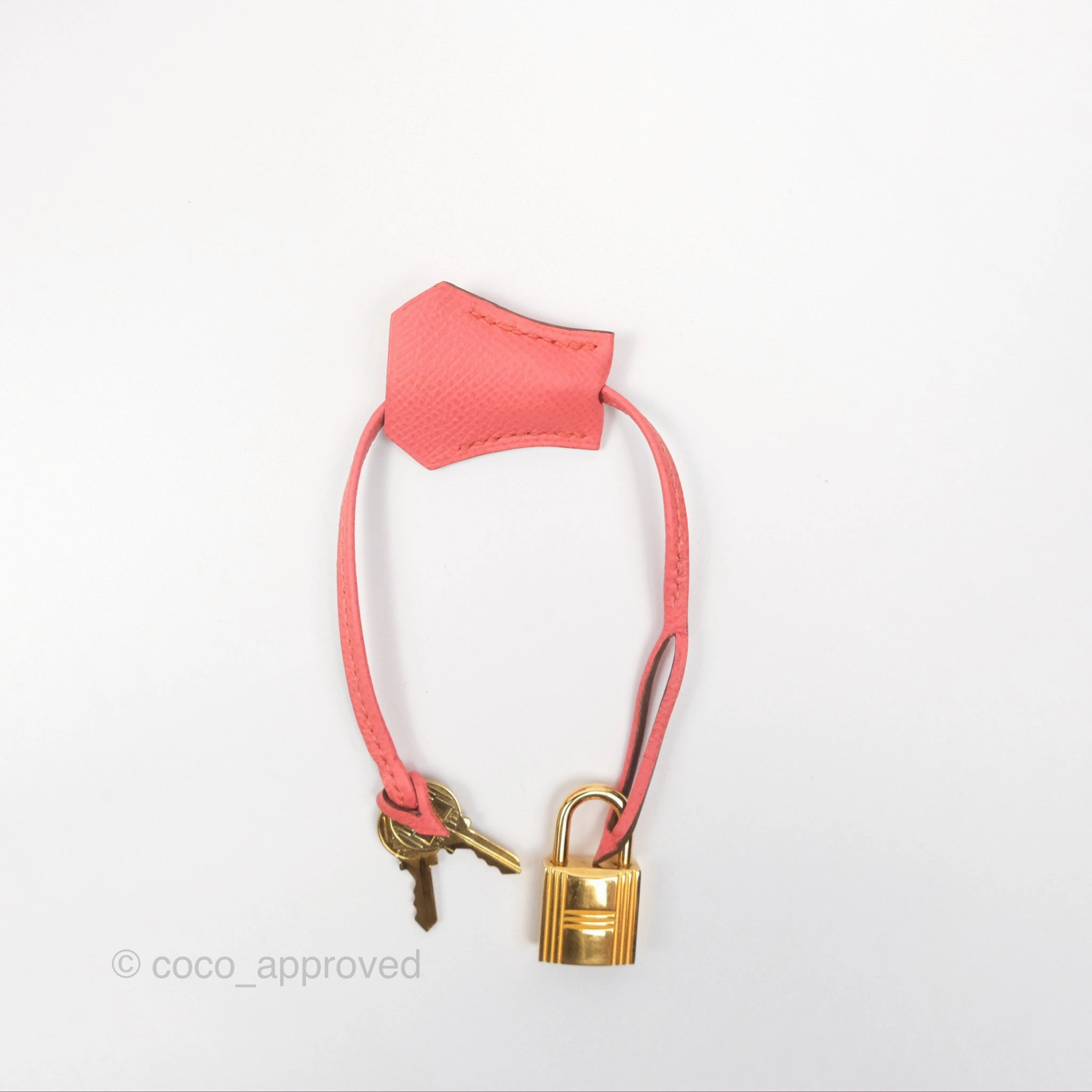 Herms Birkin 30 Retourne Flamingo I5 Epsom Gold Hardware