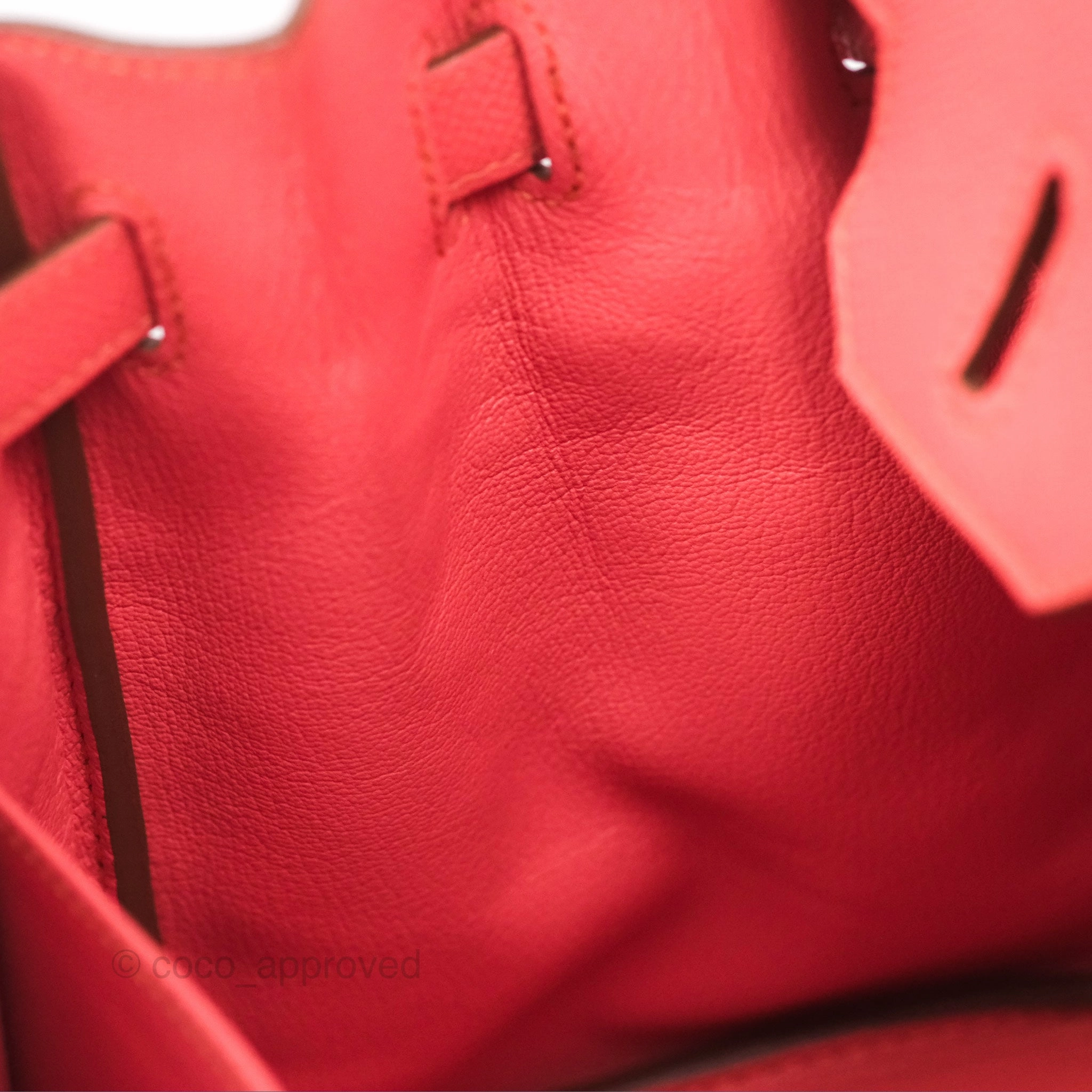 Herms Birkin 30 Retourne Flamingo I5 Epsom Gold Hardware