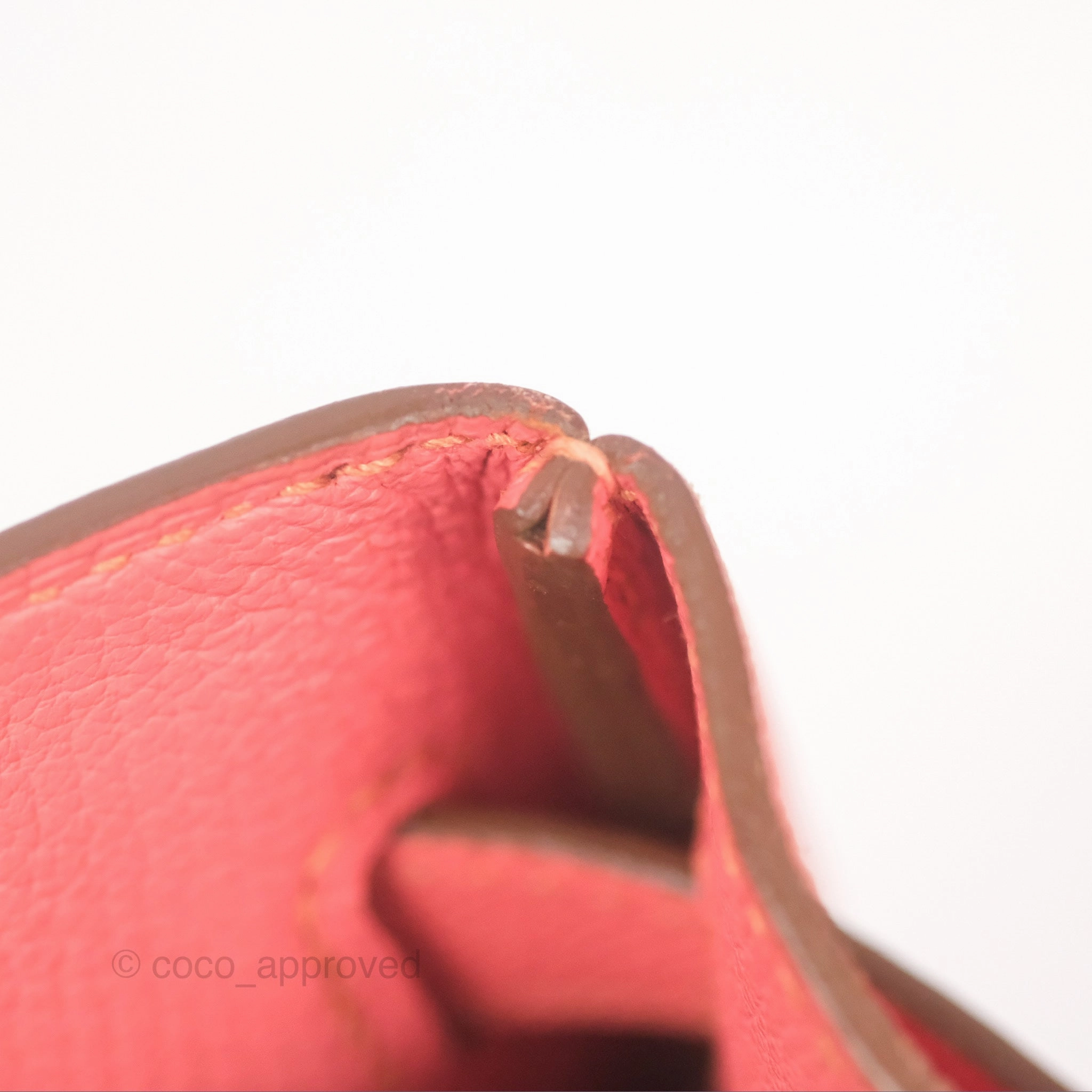 Herms Birkin 30 Retourne Flamingo I5 Epsom Gold Hardware