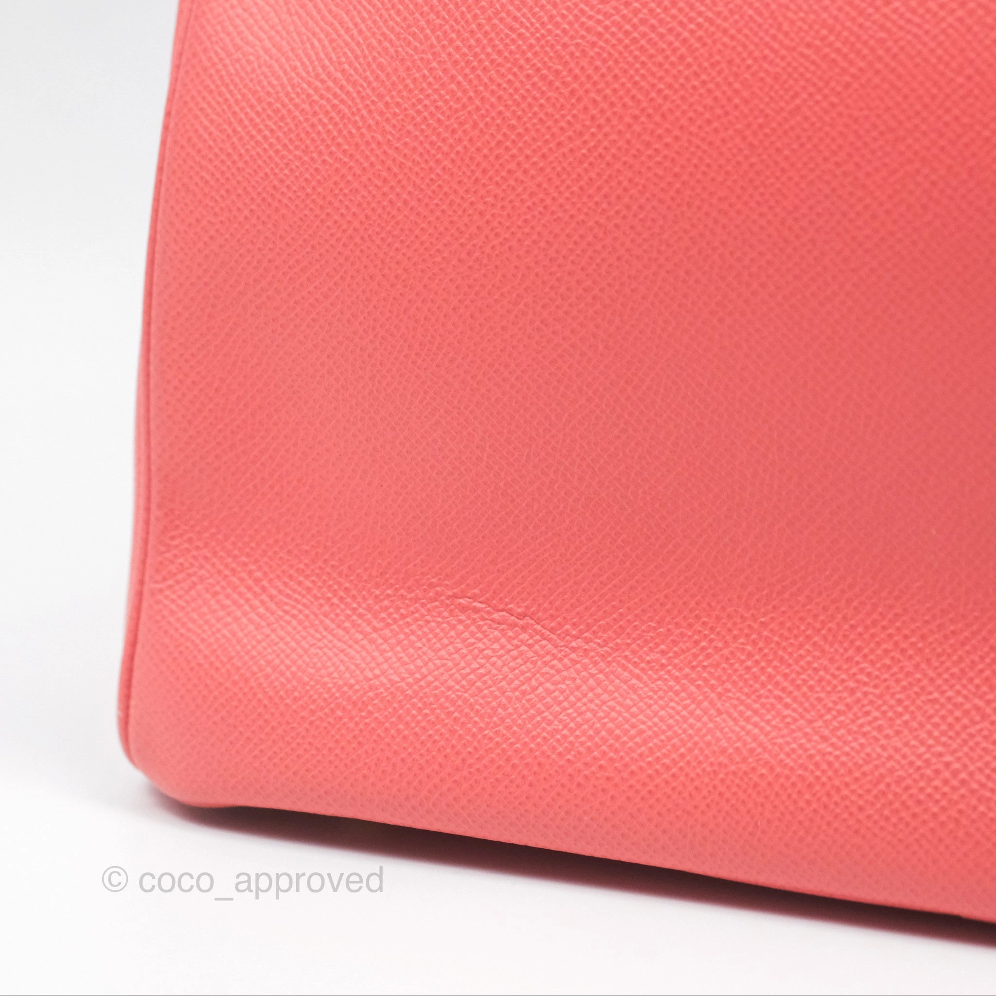 Herms Birkin 30 Retourne Flamingo I5 Epsom Gold Hardware