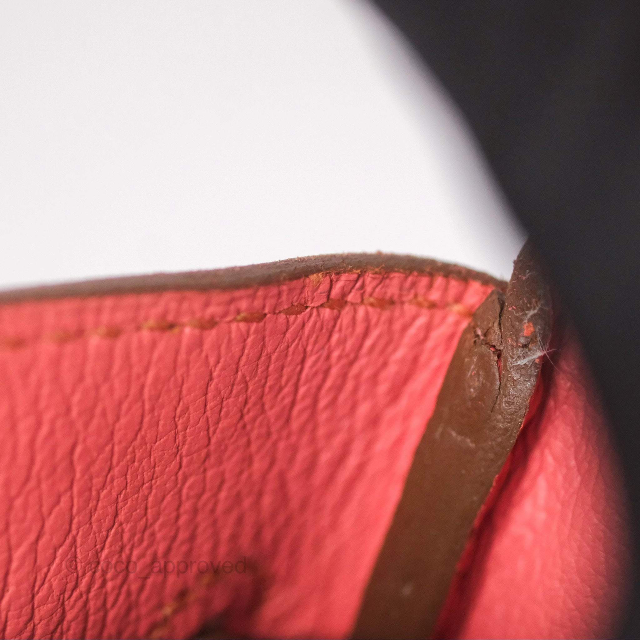 Herms Birkin 30 Retourne Flamingo I5 Epsom Gold Hardware