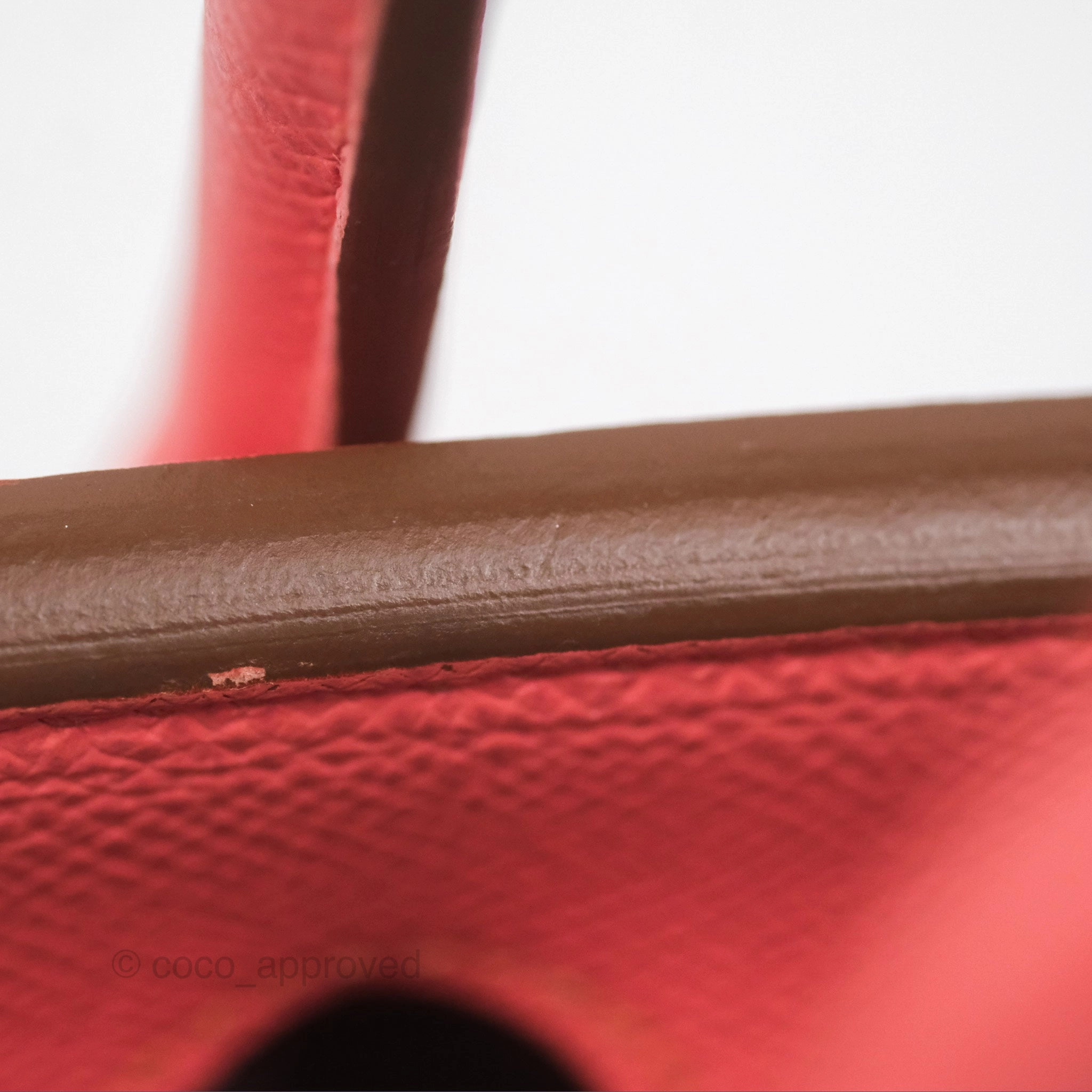 Herms Birkin 30 Retourne Flamingo I5 Epsom Gold Hardware