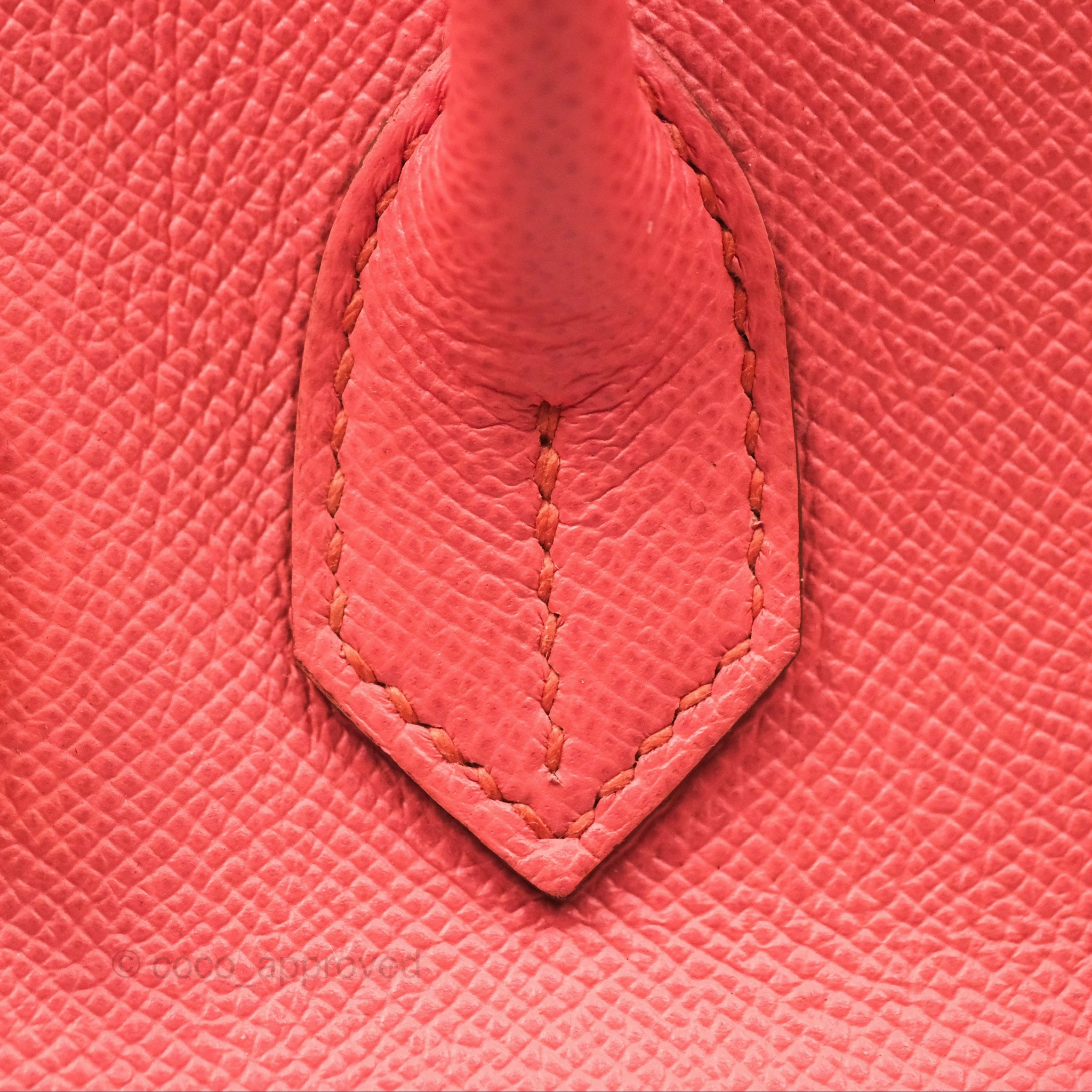 Herms Birkin 30 Retourne Flamingo I5 Epsom Gold Hardware