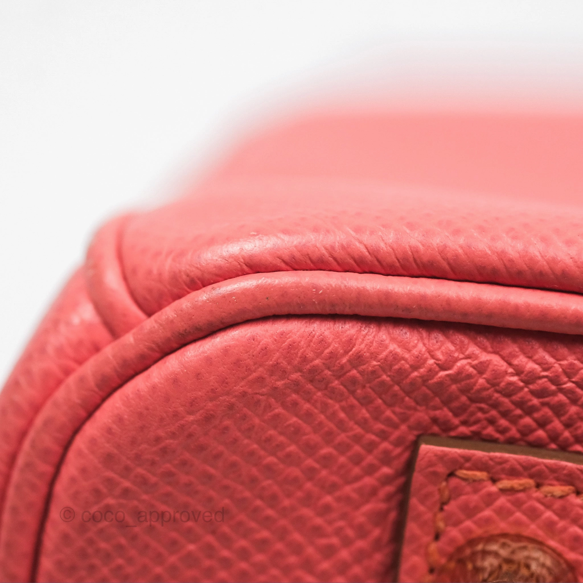 Herms Birkin 30 Retourne Flamingo I5 Epsom Gold Hardware