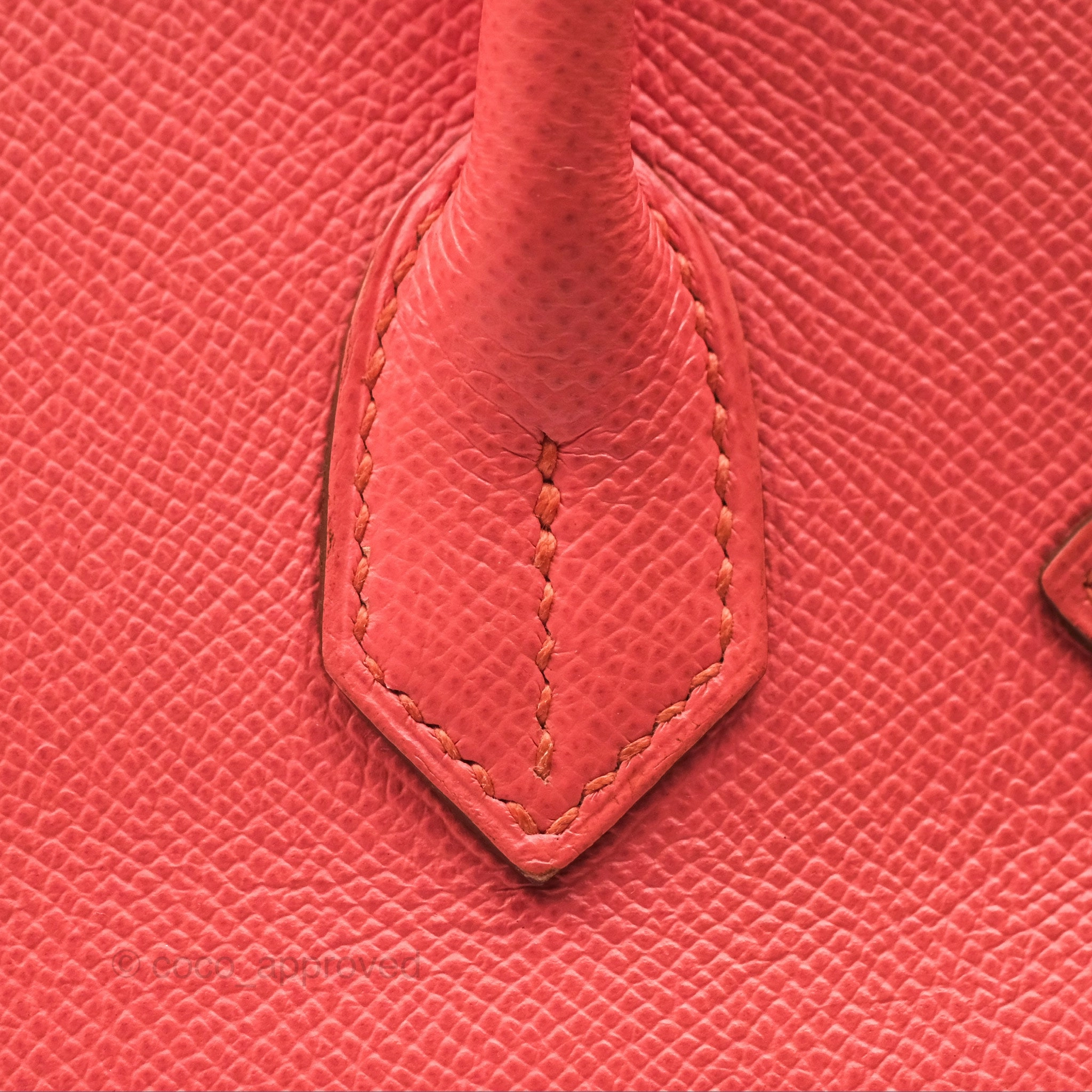 Herms Birkin 30 Retourne Flamingo I5 Epsom Gold Hardware