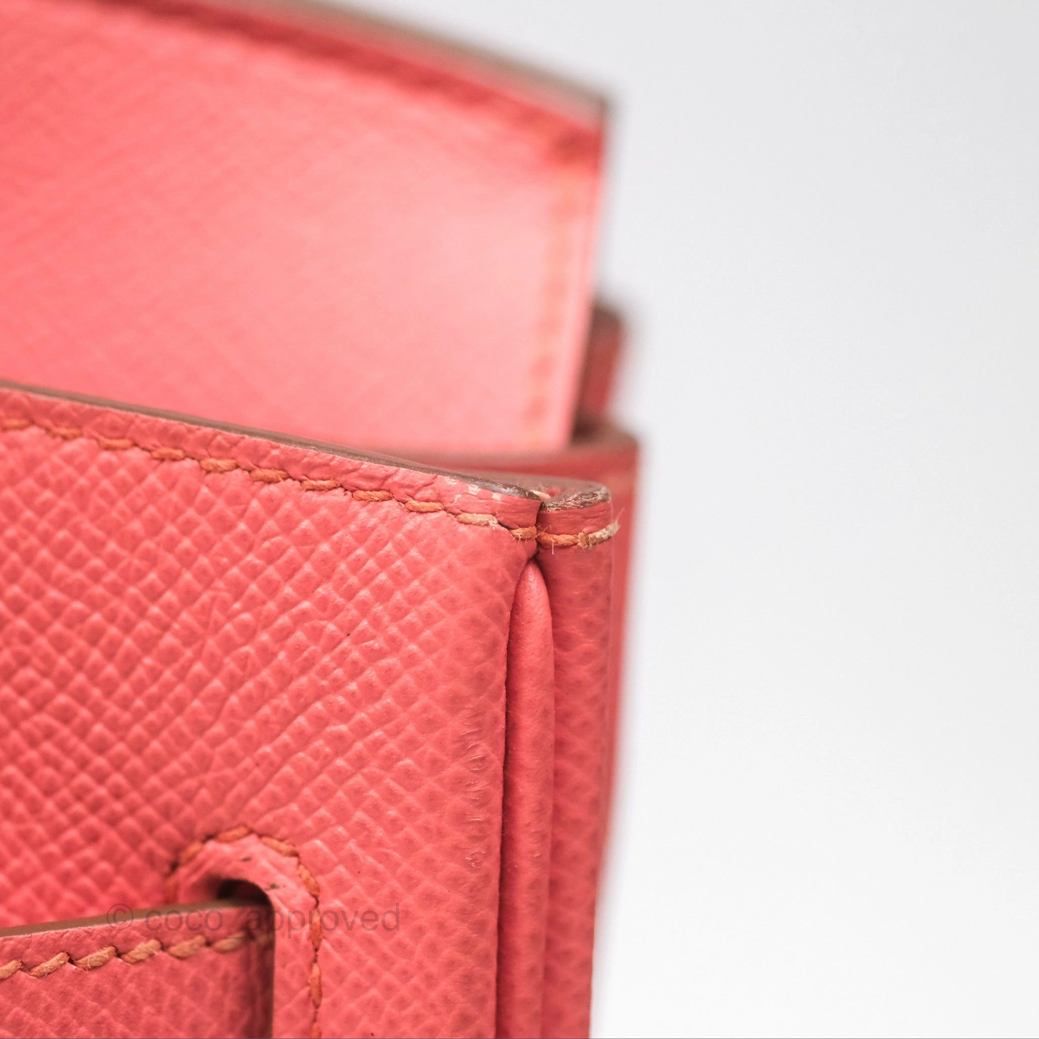 Herms Birkin 30 Retourne Flamingo I5 Epsom Gold Hardware