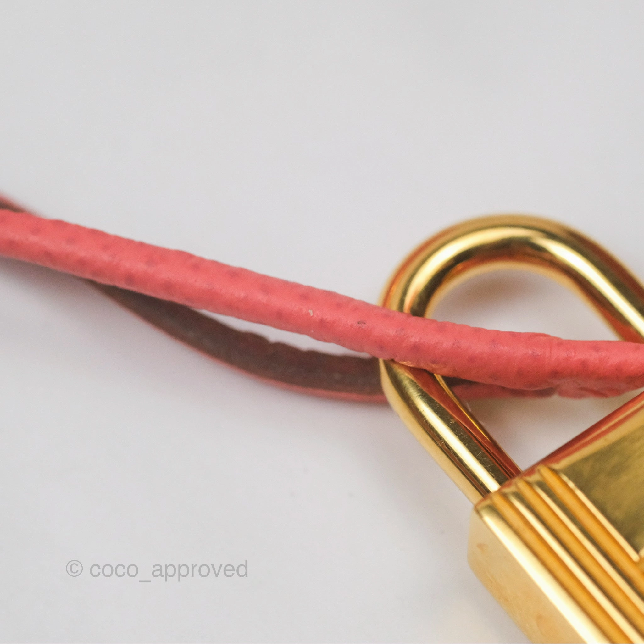 Herms Birkin 30 Retourne Flamingo I5 Epsom Gold Hardware
