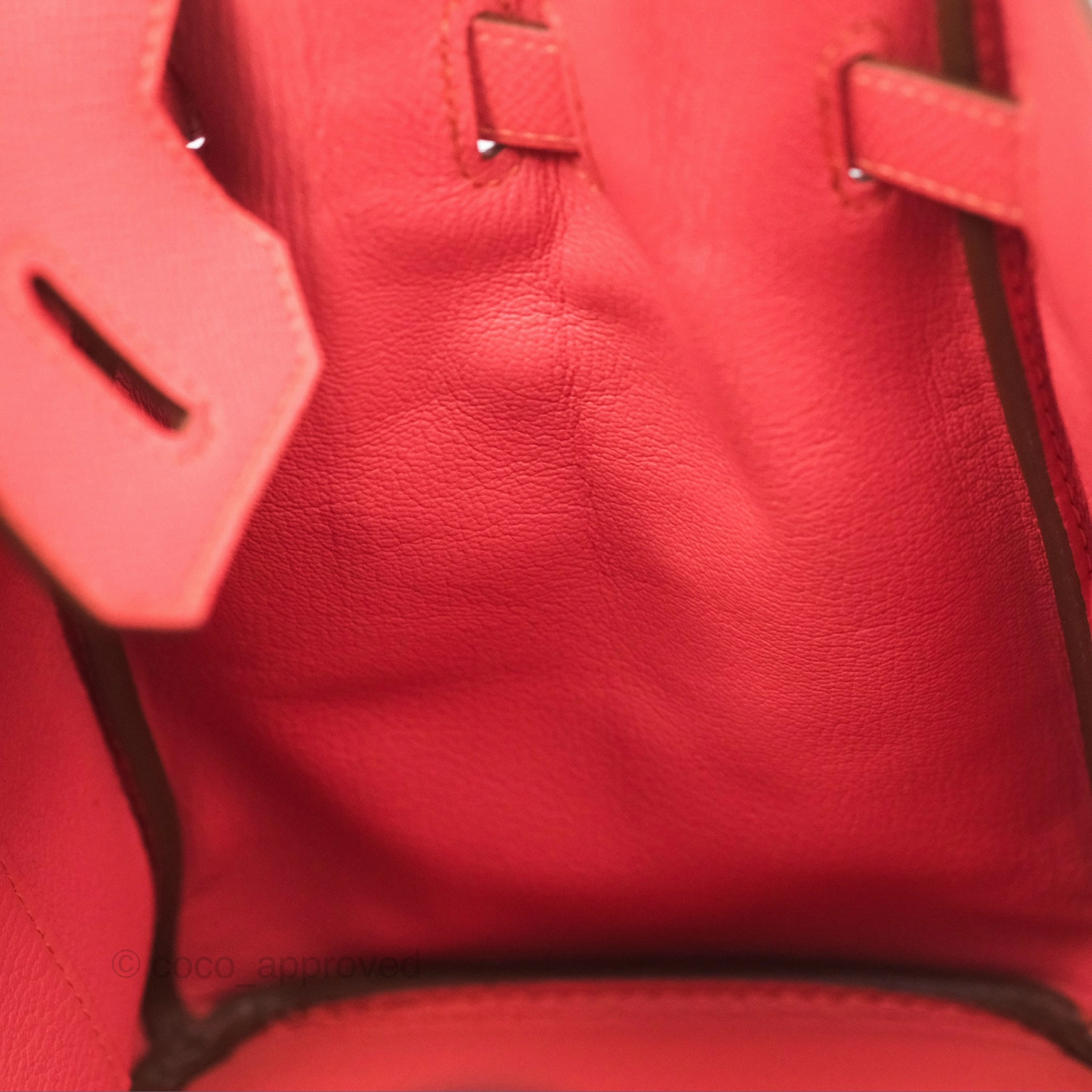 Herms Birkin 30 Retourne Flamingo I5 Epsom Gold Hardware