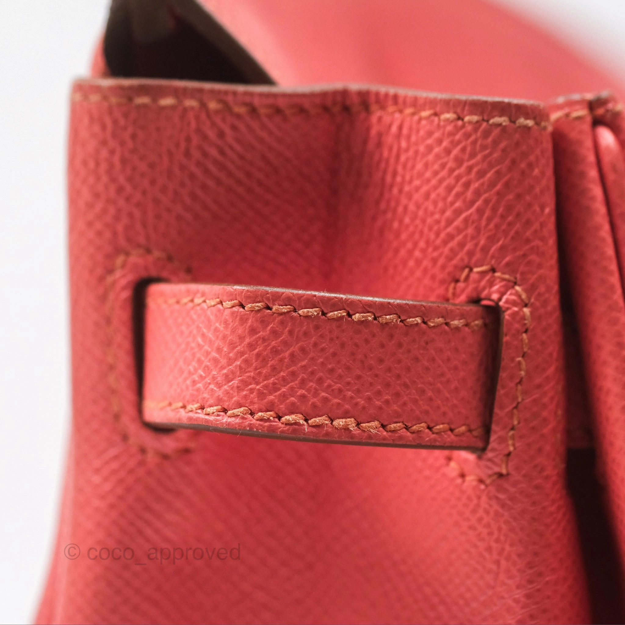 Herms Birkin 30 Retourne Flamingo I5 Epsom Gold Hardware