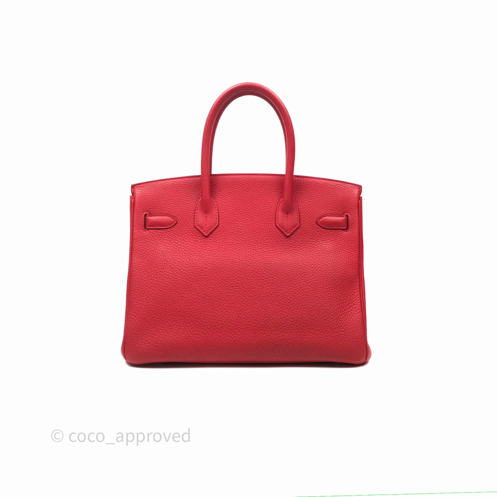 Herms Birkin 30 Retourne Geranium D5 Togo Gold Hardware