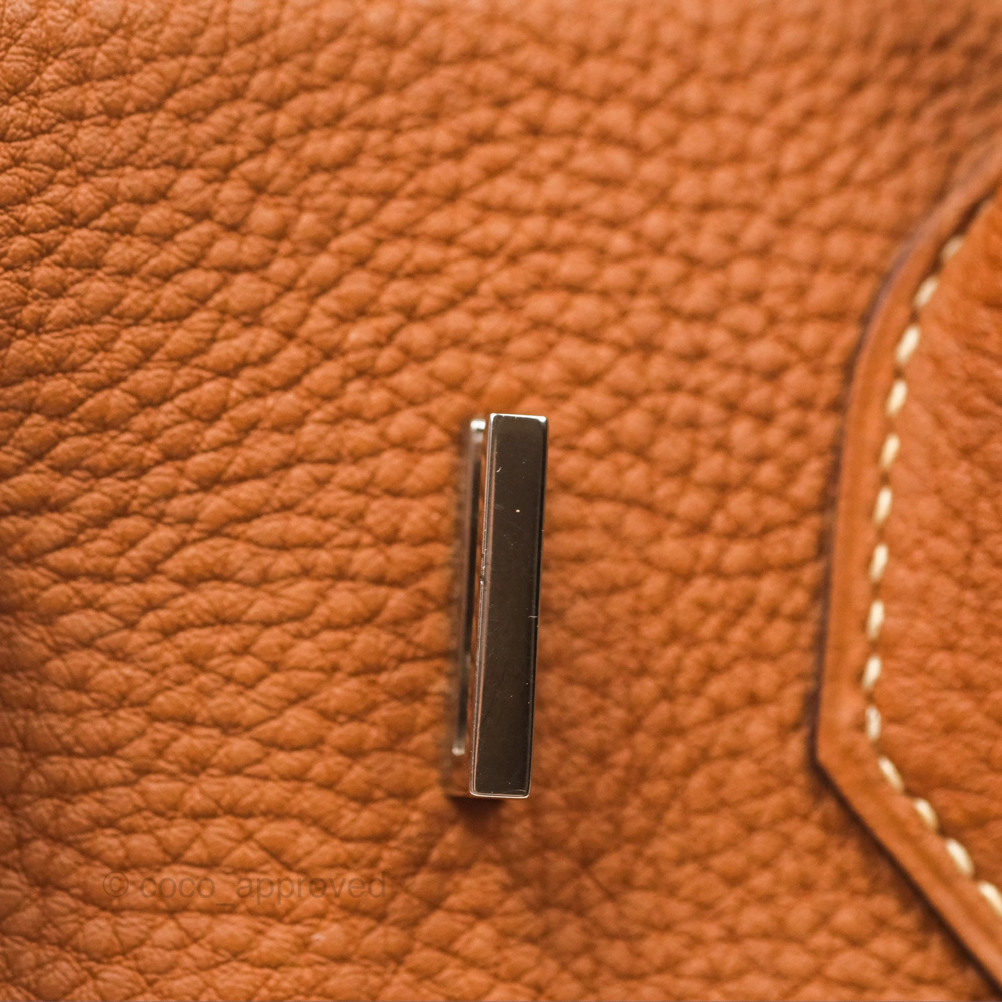 Herms Birkin 30 Retourne Gold 37 Clemence Palladium Hardware