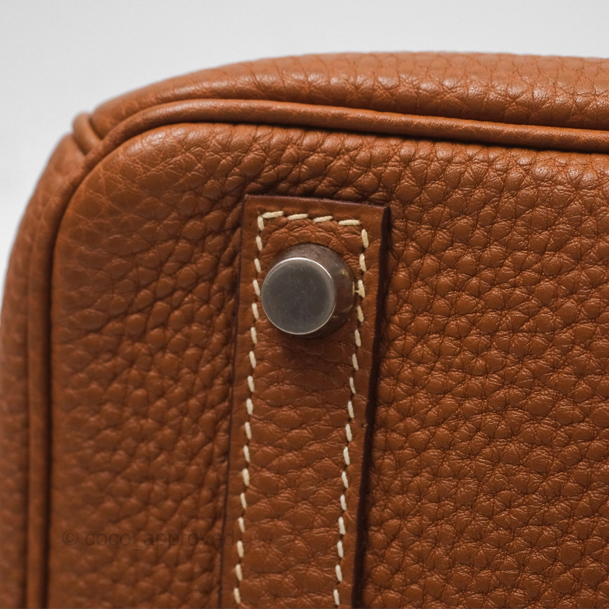 Herms Birkin 30 Retourne Gold 37 Clemence Palladium Hardware