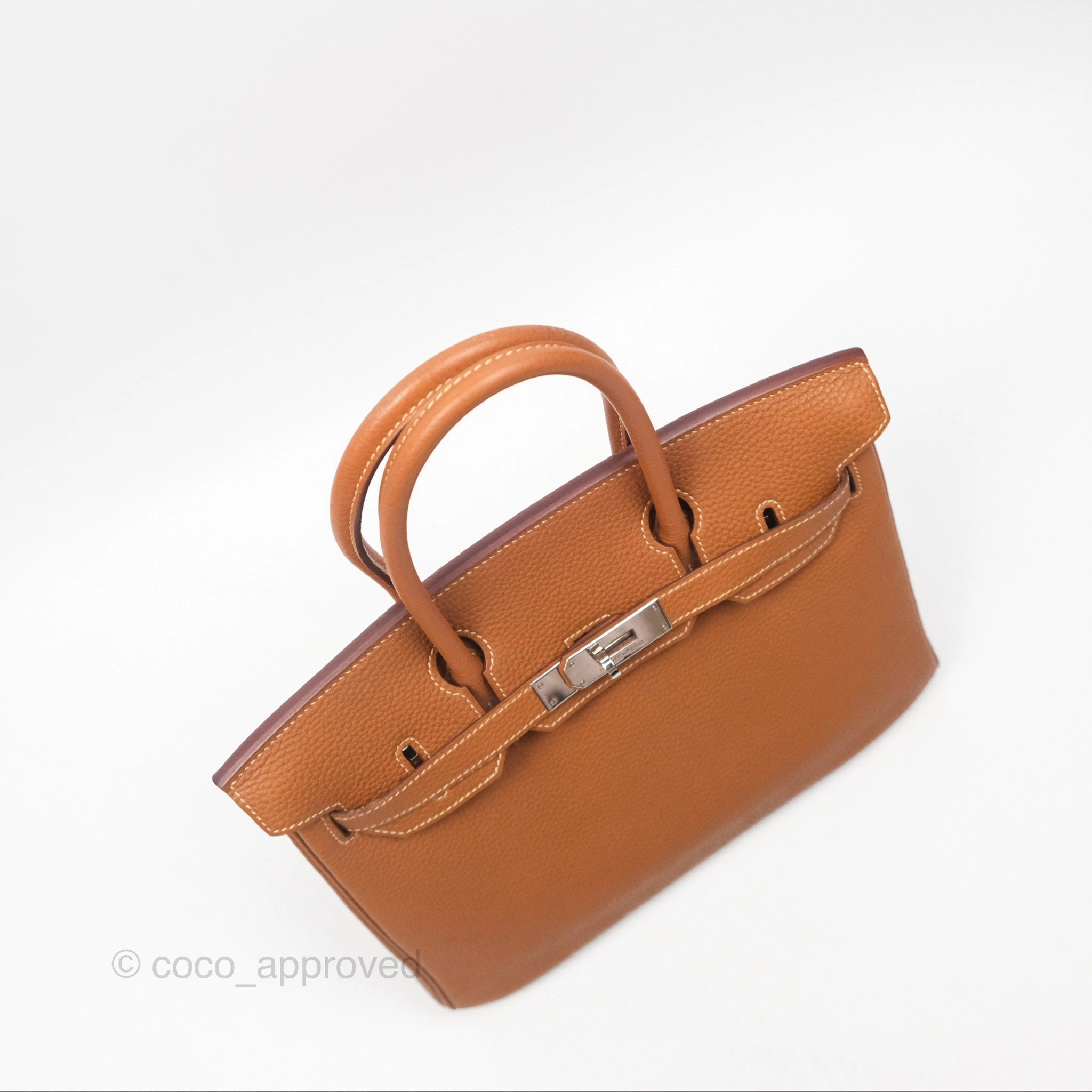Herms Birkin 30 Retourne Gold 37 Clemence Palladium Hardware