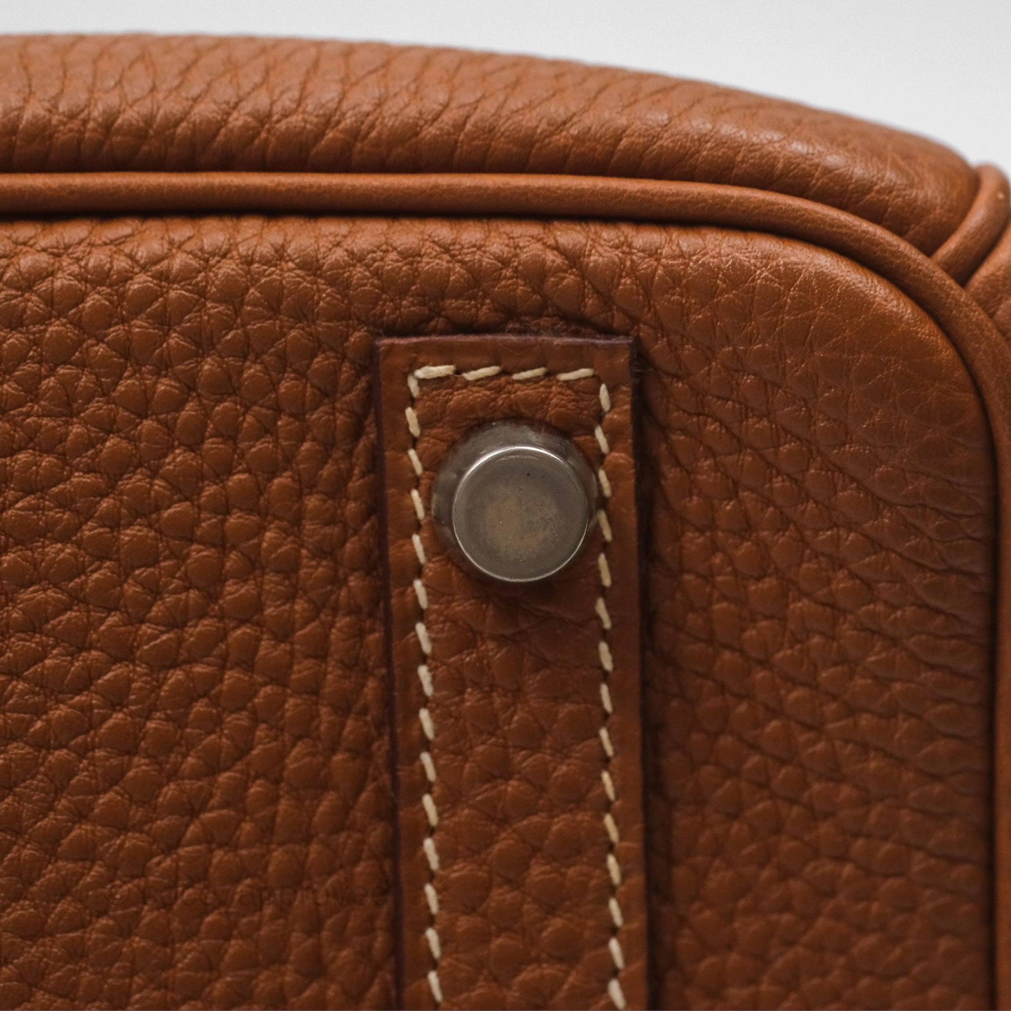 Herms Birkin 30 Retourne Gold 37 Clemence Palladium Hardware