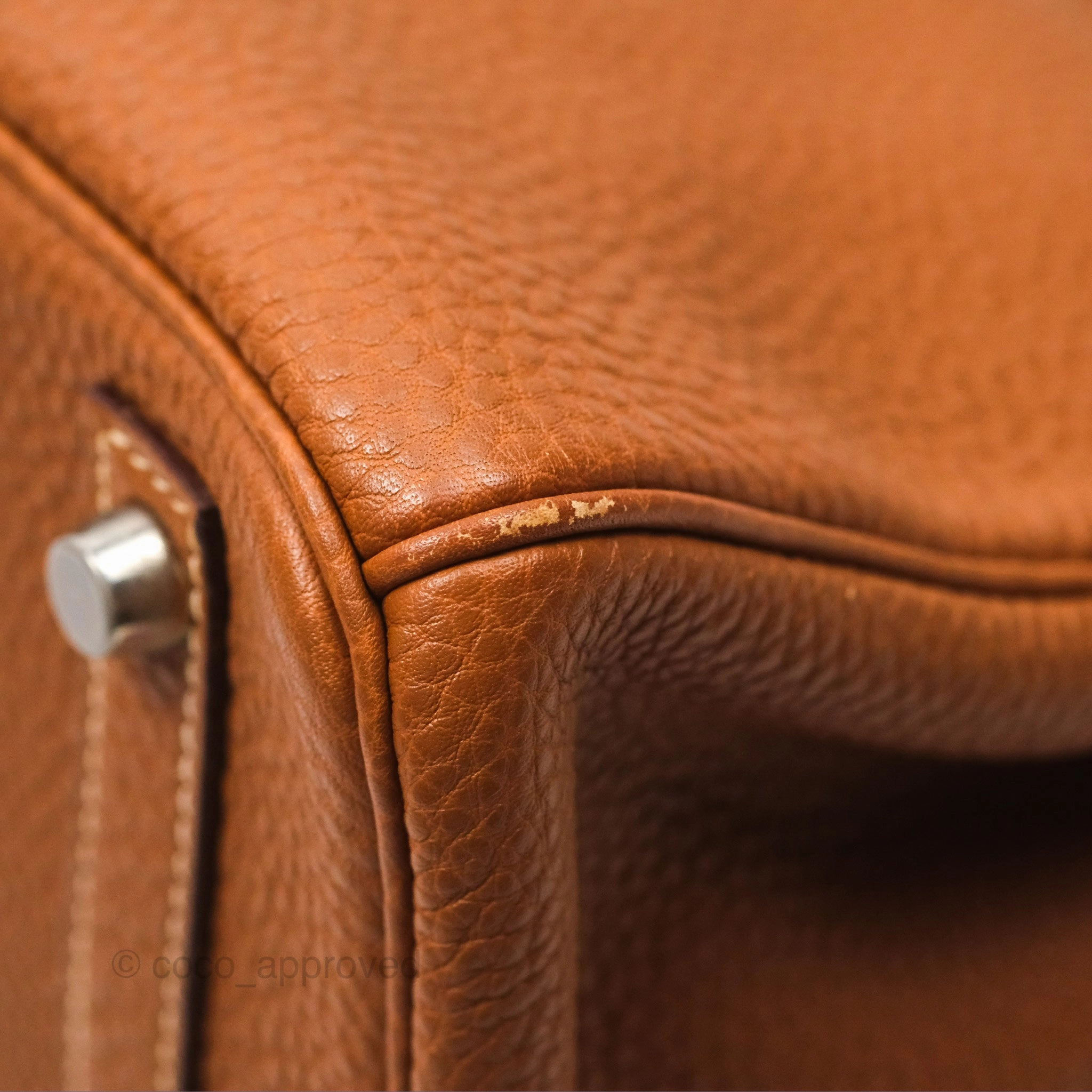 Herms Birkin 30 Retourne Gold 37 Clemence Palladium Hardware