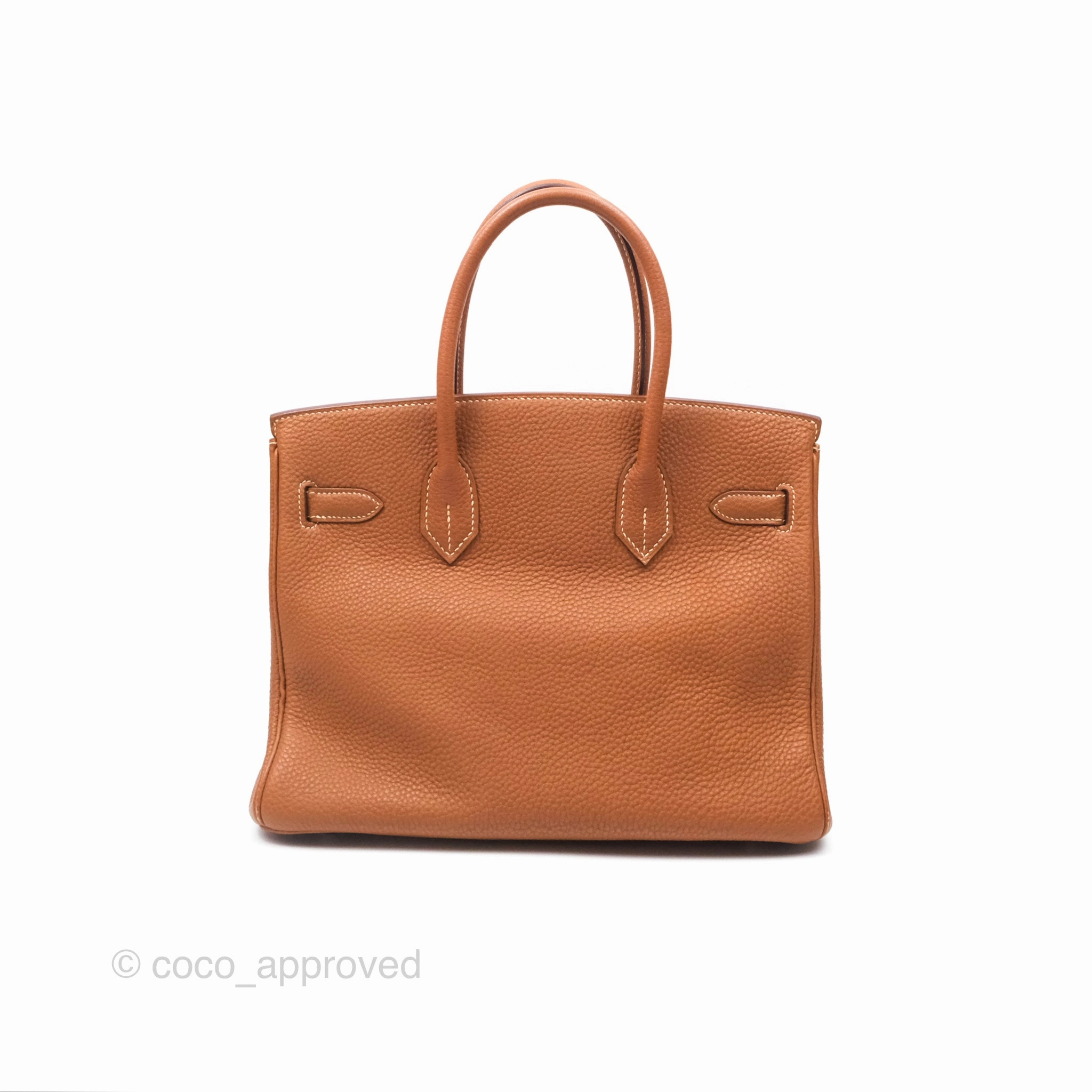 Herms Birkin 30 Retourne Gold 37 Clemence Palladium Hardware