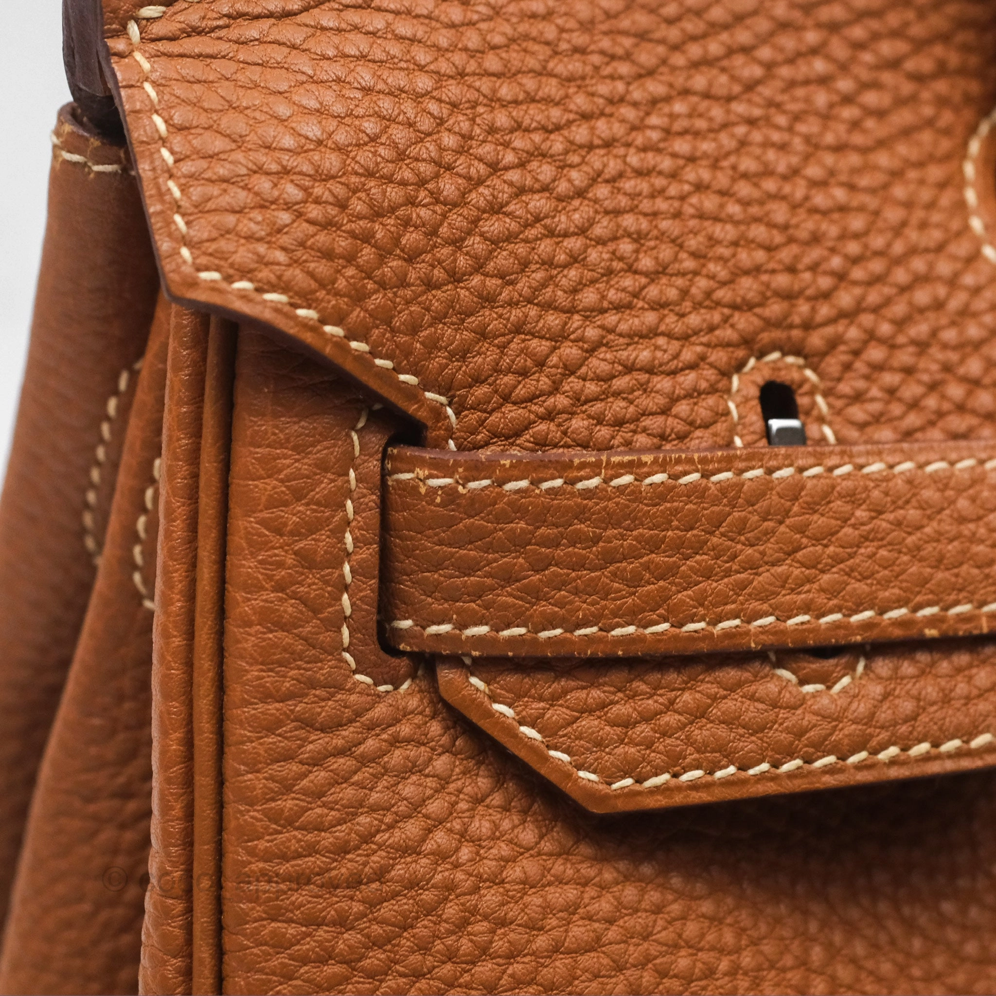 Herms Birkin 30 Retourne Gold 37 Clemence Palladium Hardware
