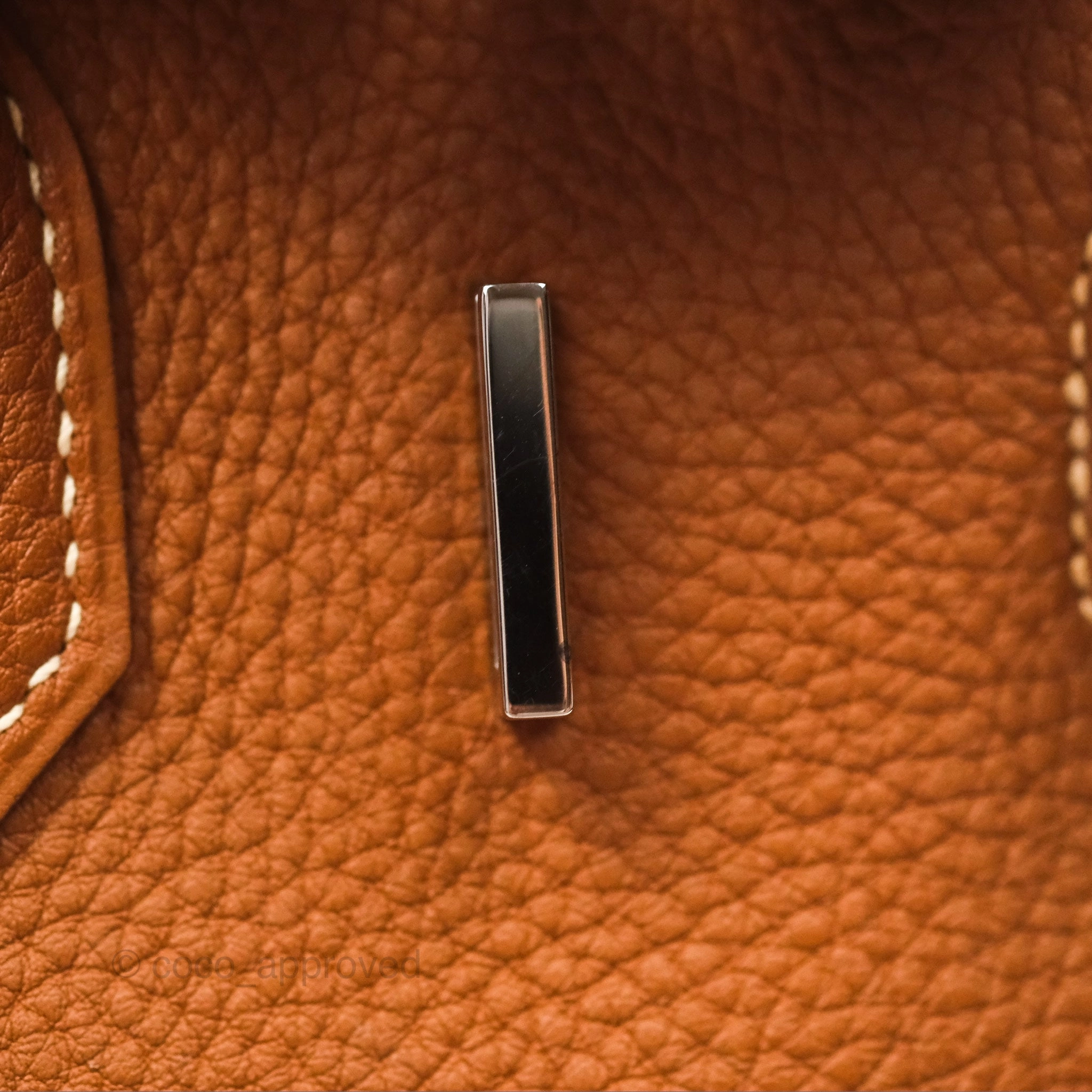 Herms Birkin 30 Retourne Gold 37 Clemence Palladium Hardware