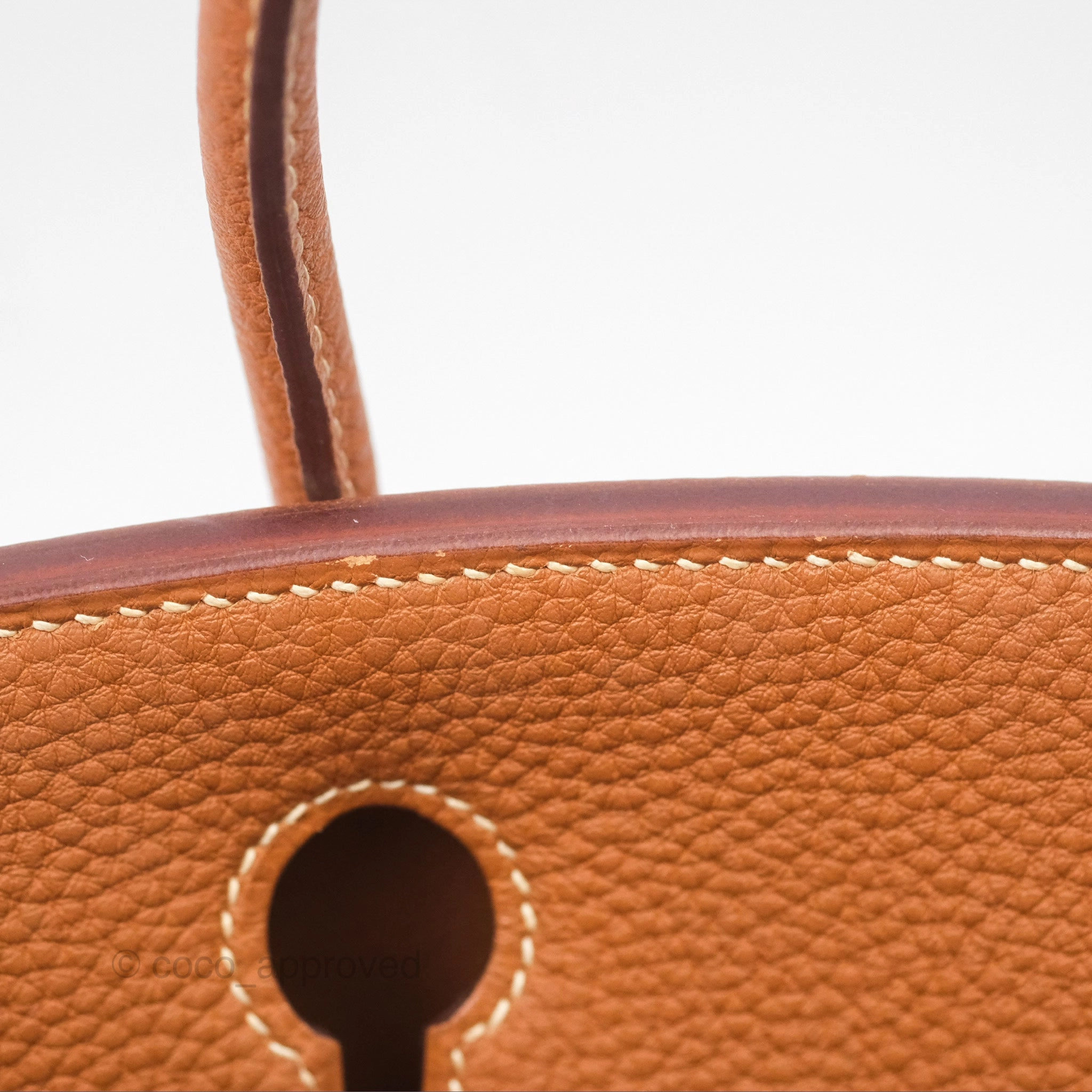 Herms Birkin 30 Retourne Gold 37 Clemence Palladium Hardware