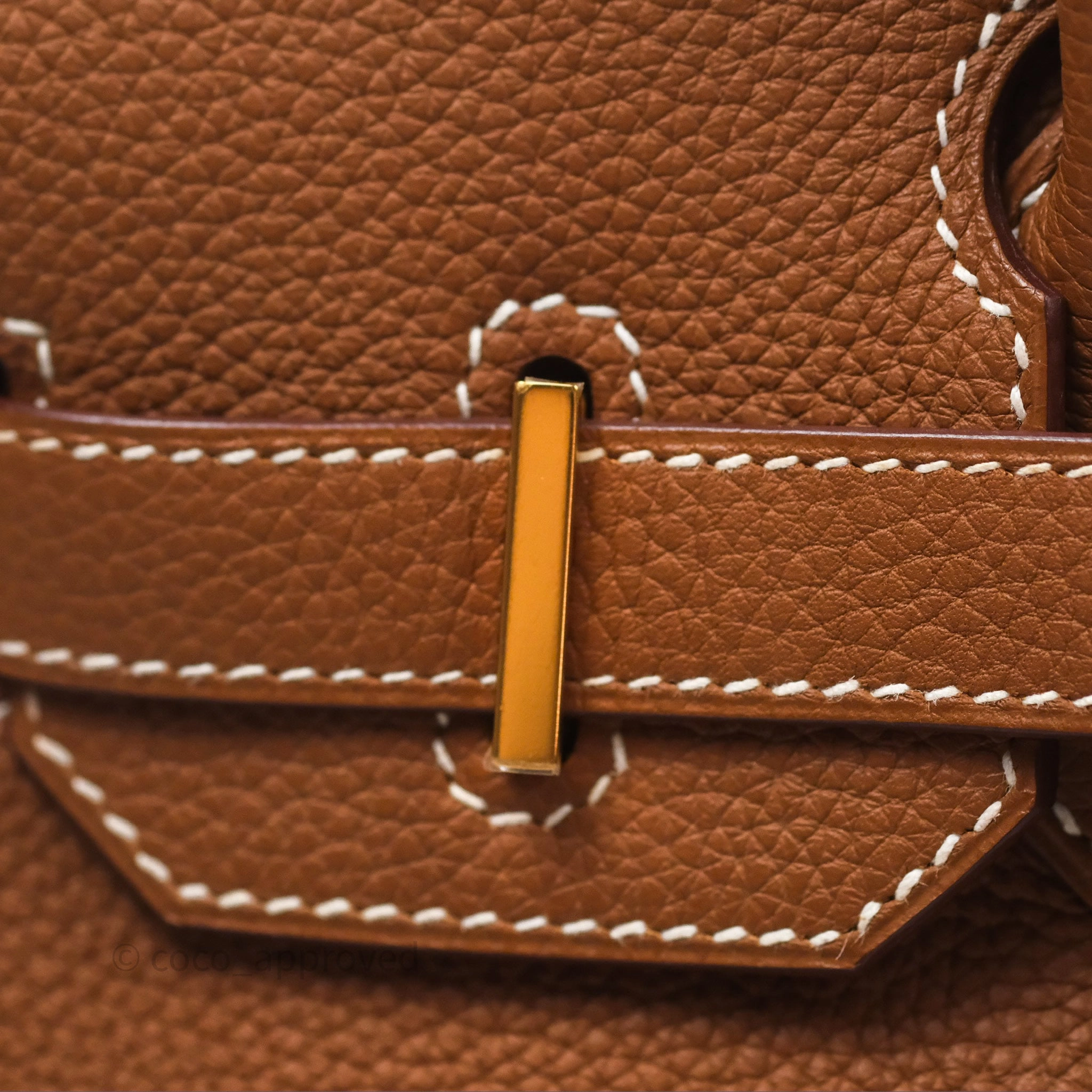 Herms Birkin 30 Retourne Gold 37 Togo Gold Hardware
