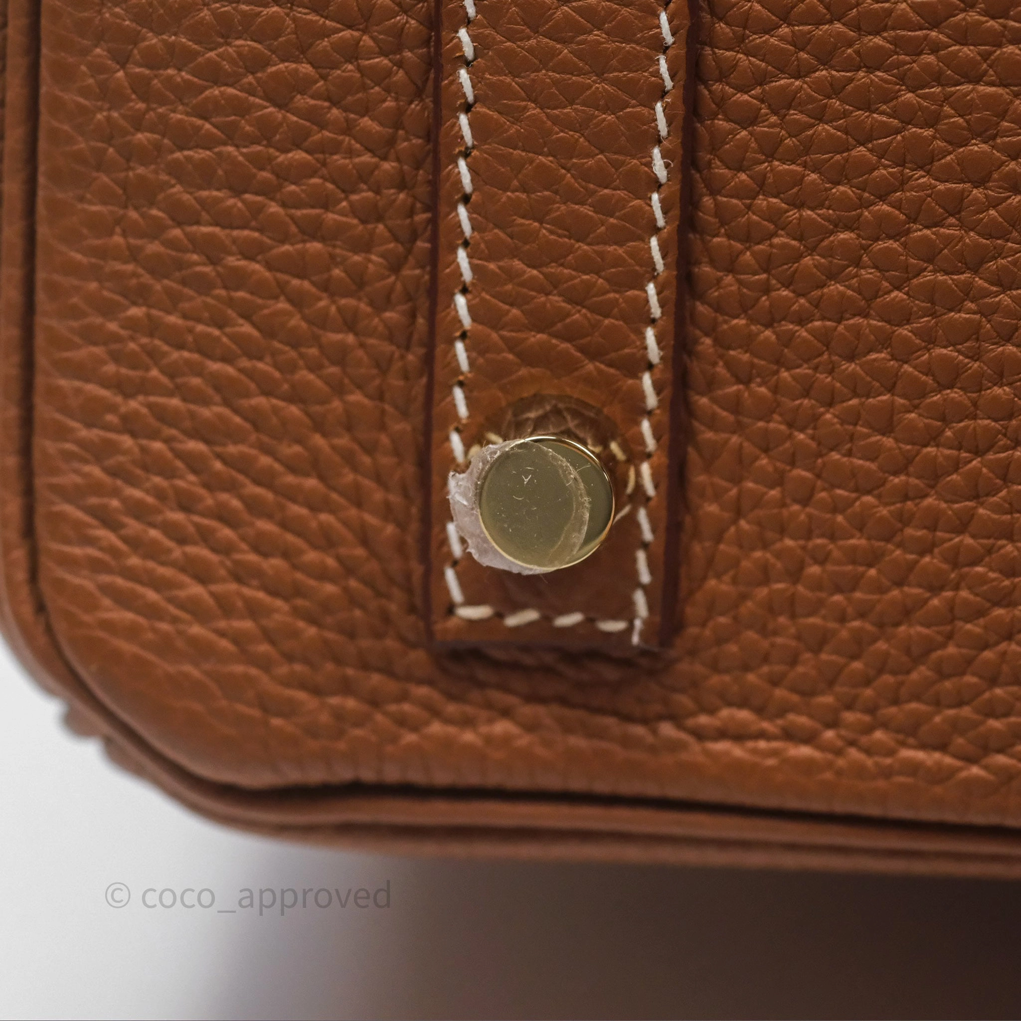 Herms Birkin 30 Retourne Gold 37 Togo Gold Hardware