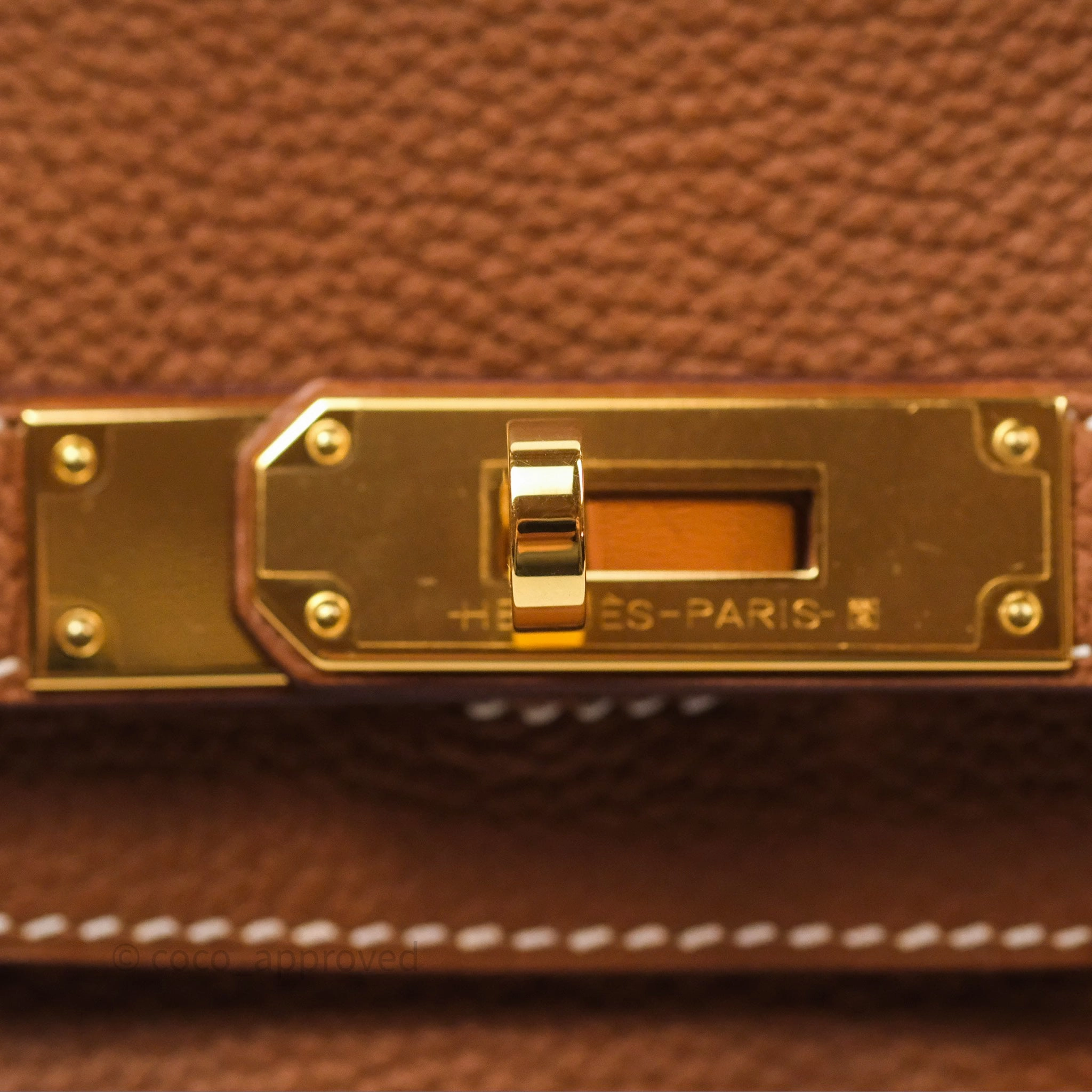 Herms Birkin 30 Retourne Gold 37 Togo Gold Hardware