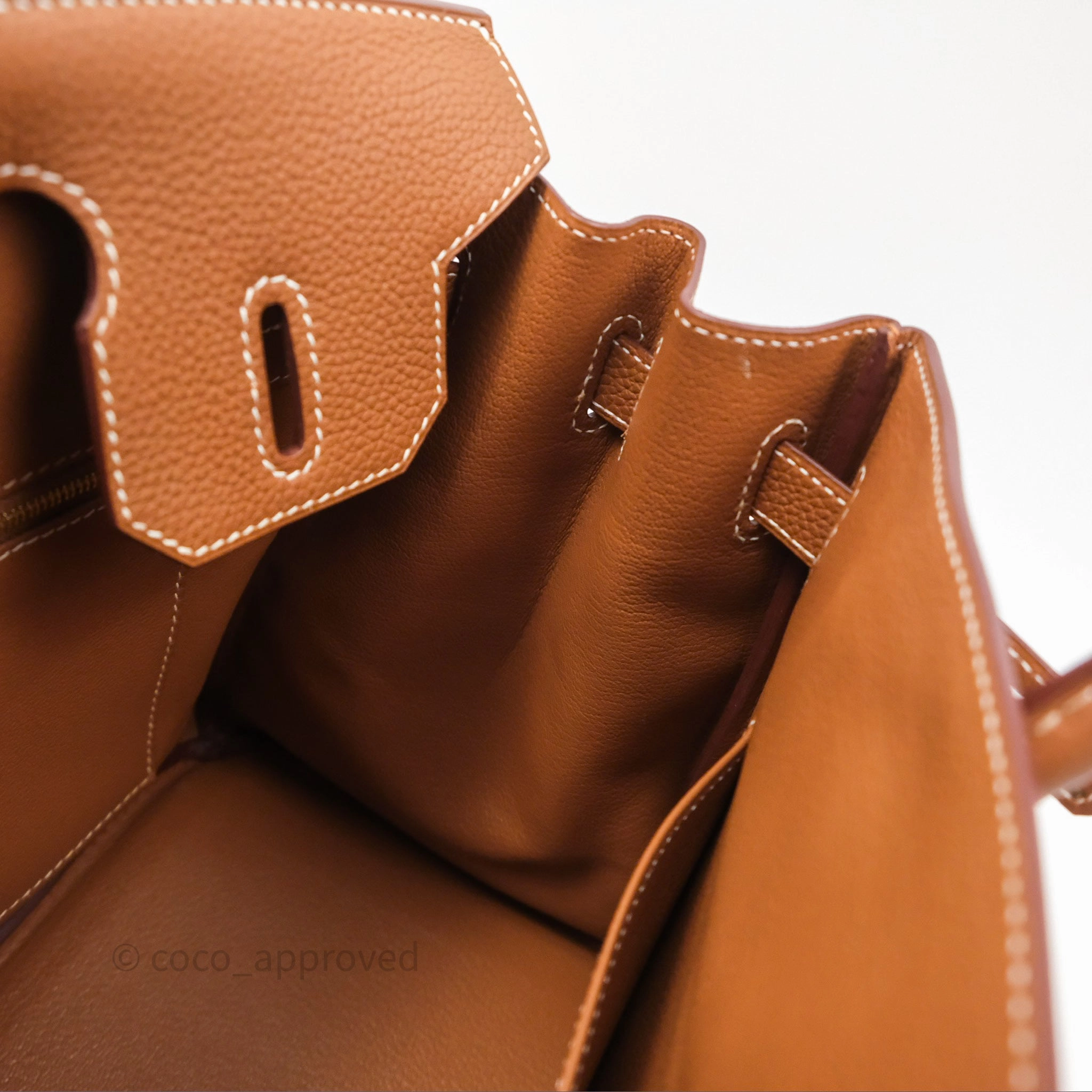 Herms Birkin 30 Retourne Gold 37 Togo Gold Hardware
