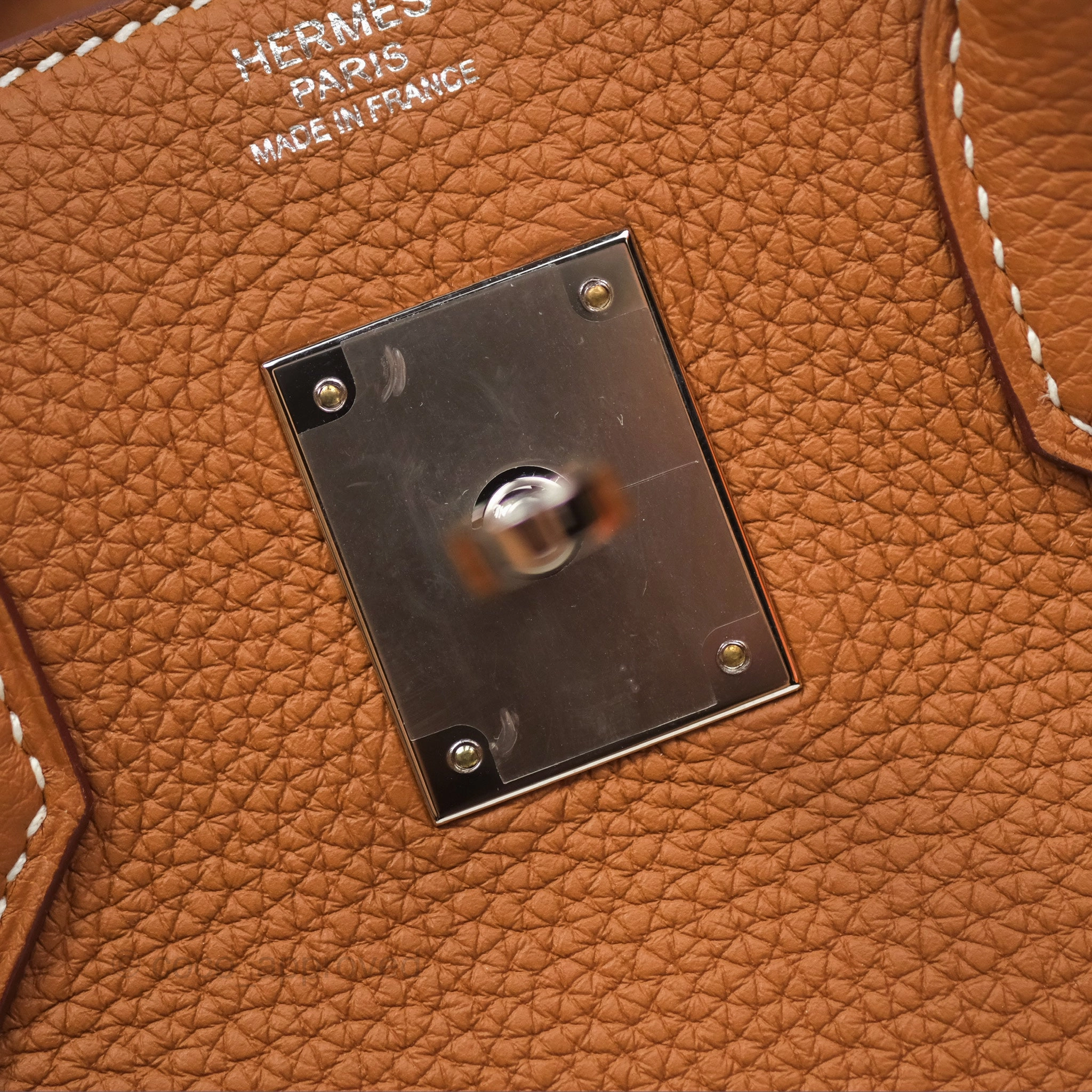 Herms Birkin 30 Retourne Gold 37 Togo Palladium Hardware