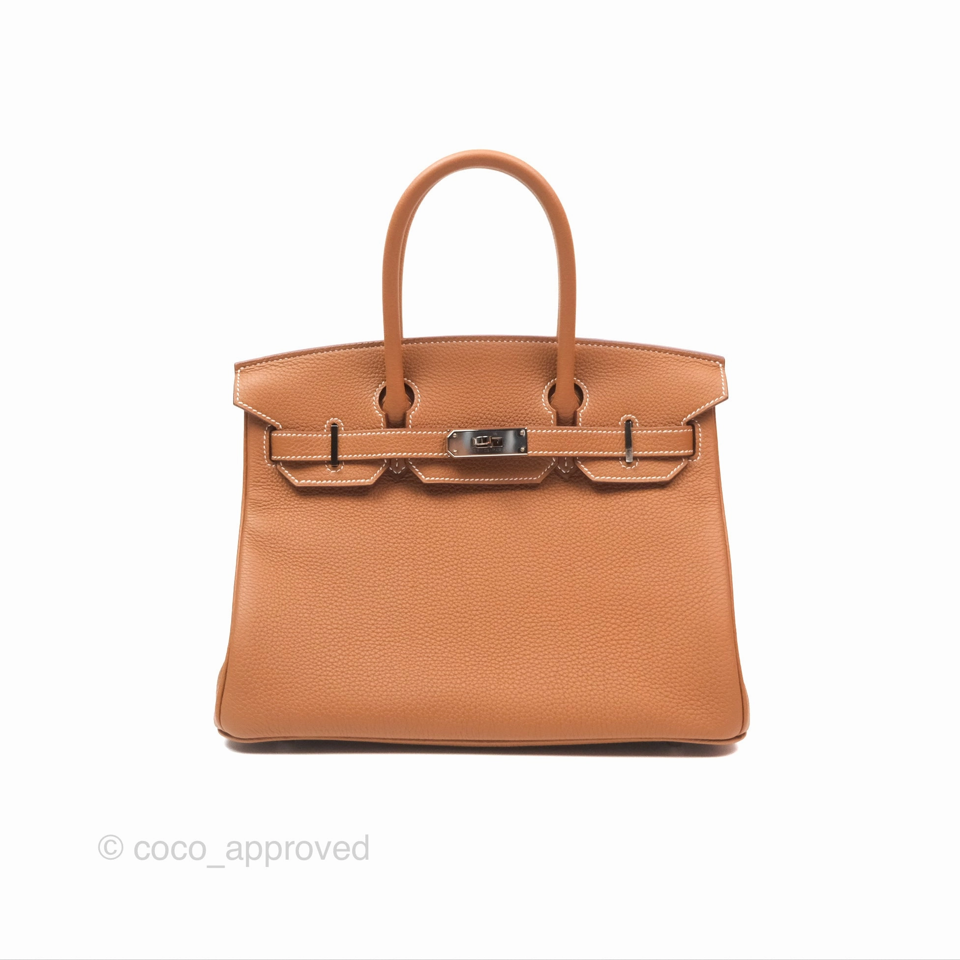 Herms Birkin 30 Retourne Gold 37 Togo Palladium Hardware