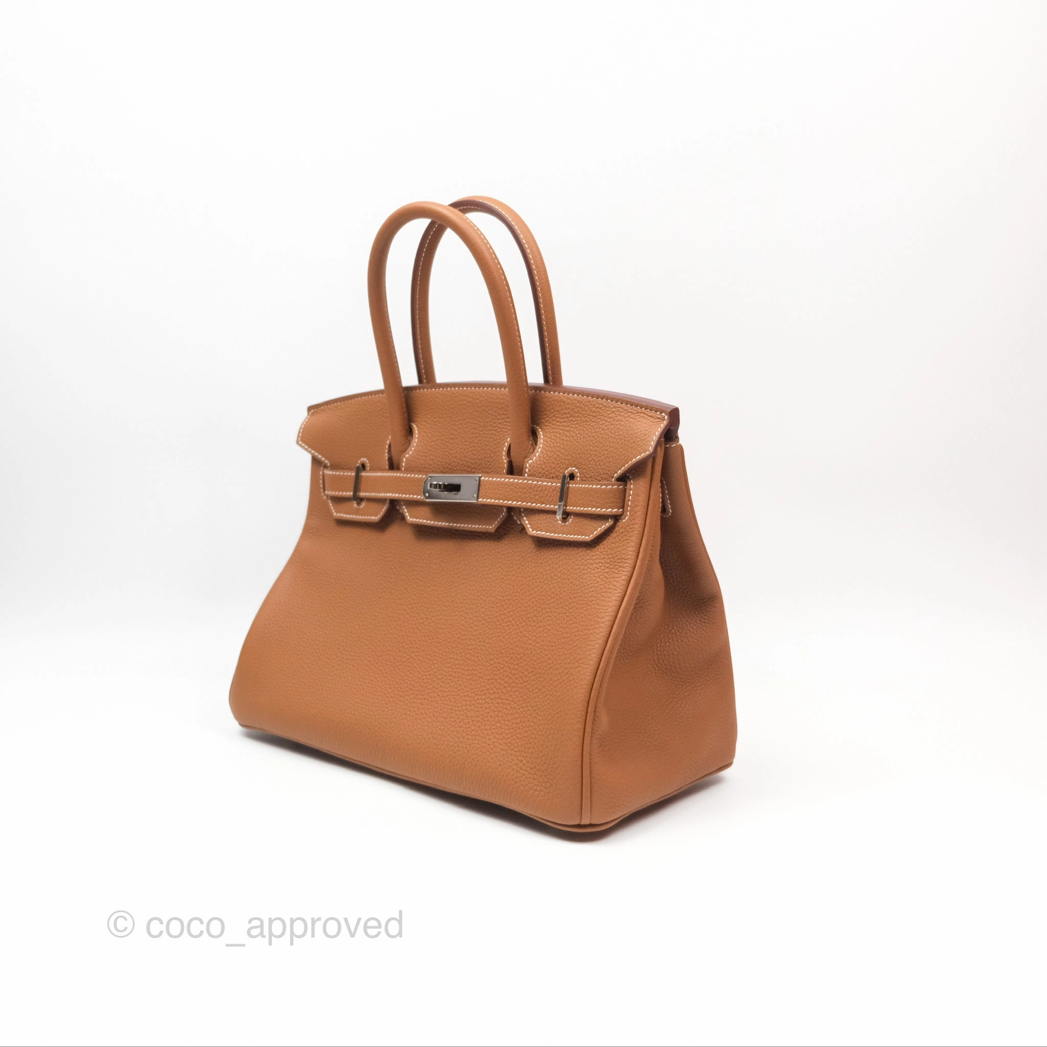 Herms Birkin 30 Retourne Gold 37 Togo Palladium Hardware