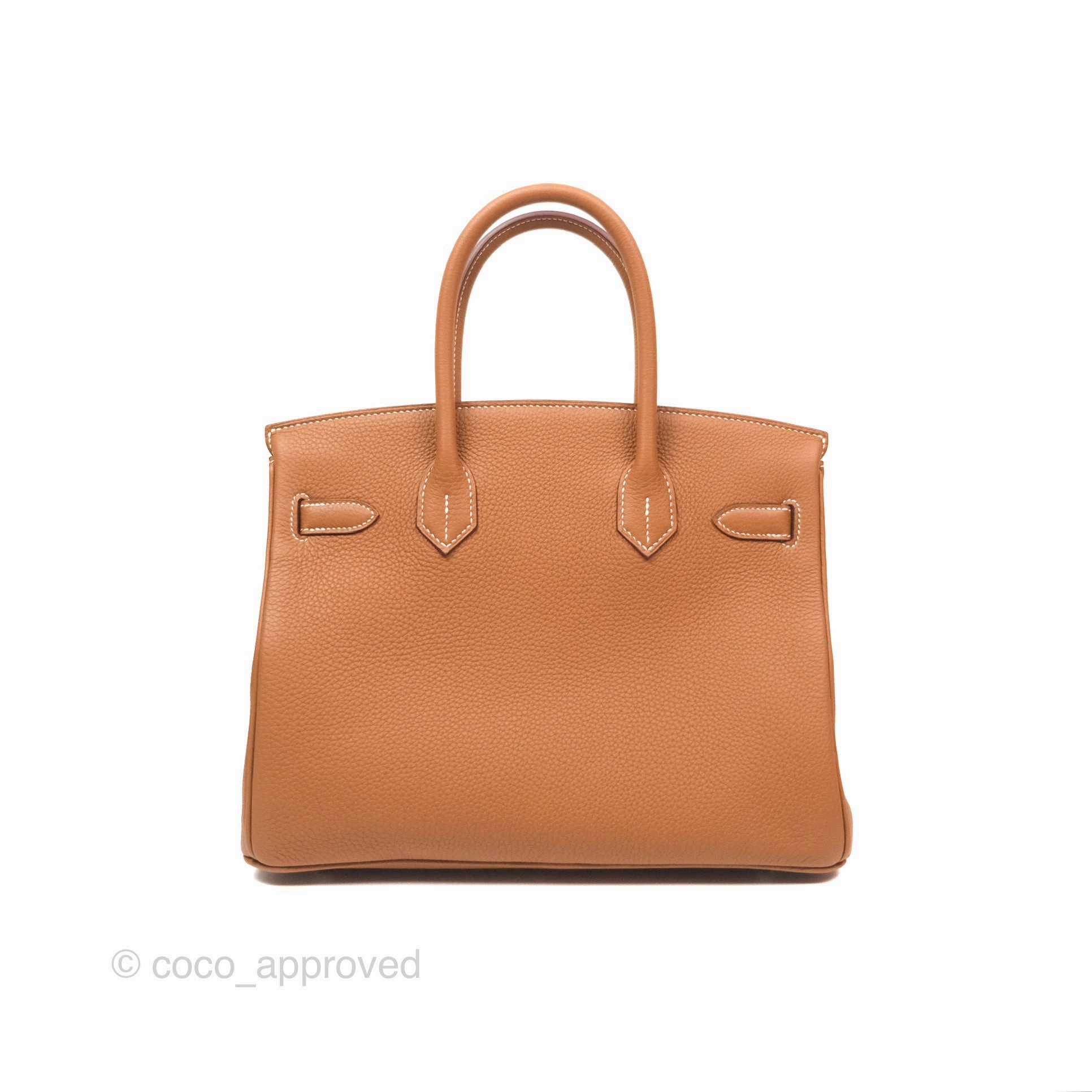 Herms Birkin 30 Retourne Gold 37 Togo Palladium Hardware