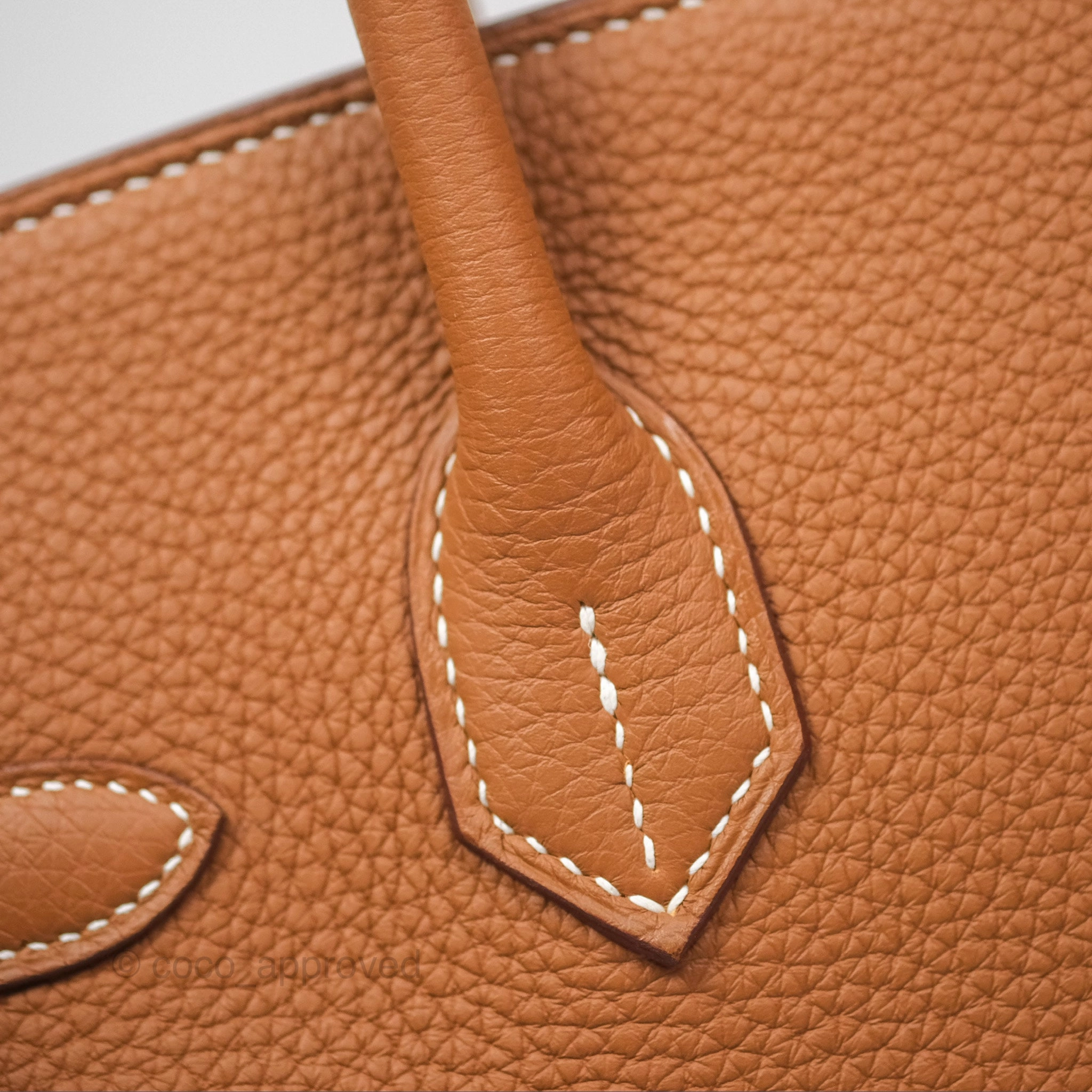 Herms Birkin 30 Retourne Gold 37 Togo Palladium Hardware