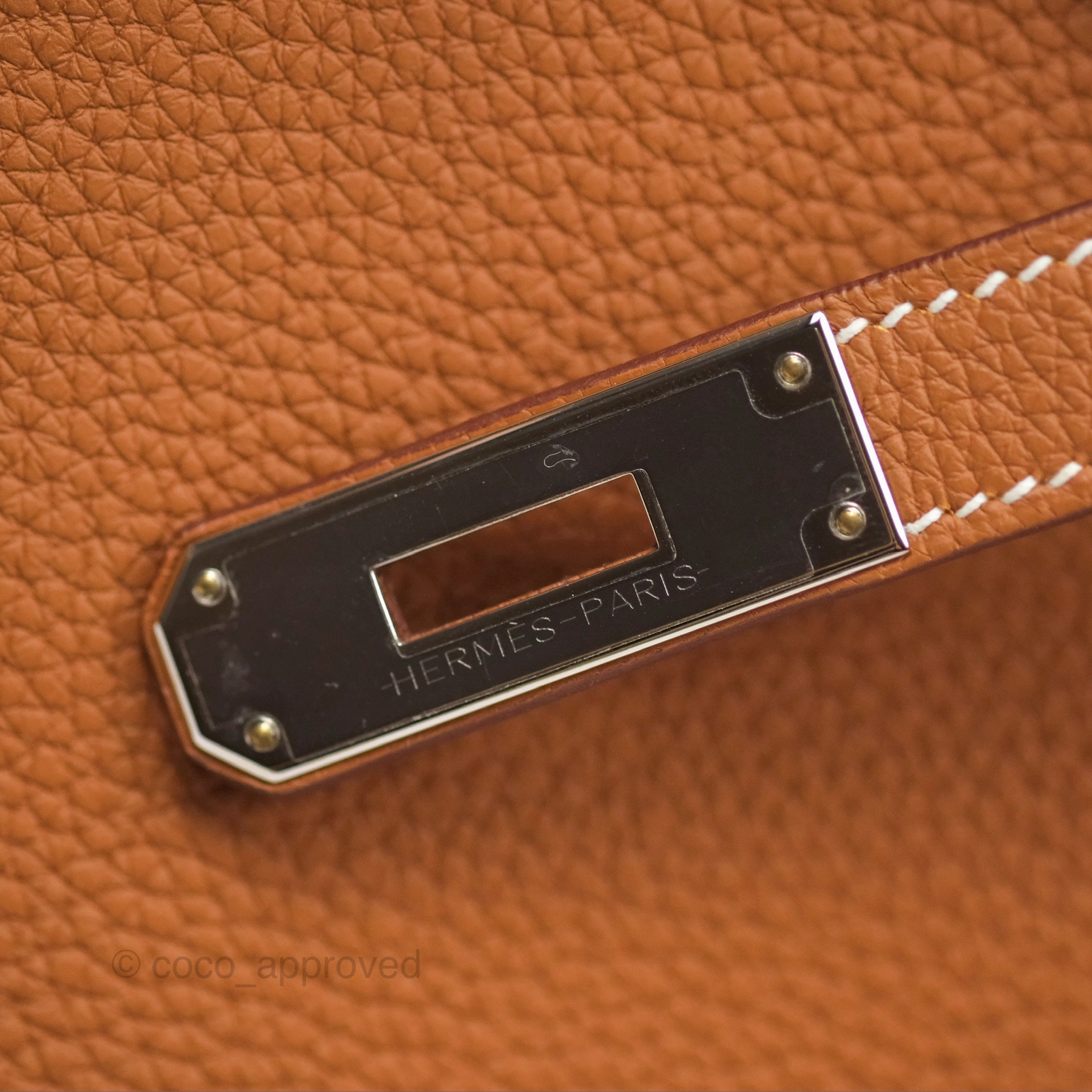 Herms Birkin 30 Retourne Gold 37 Togo Palladium Hardware