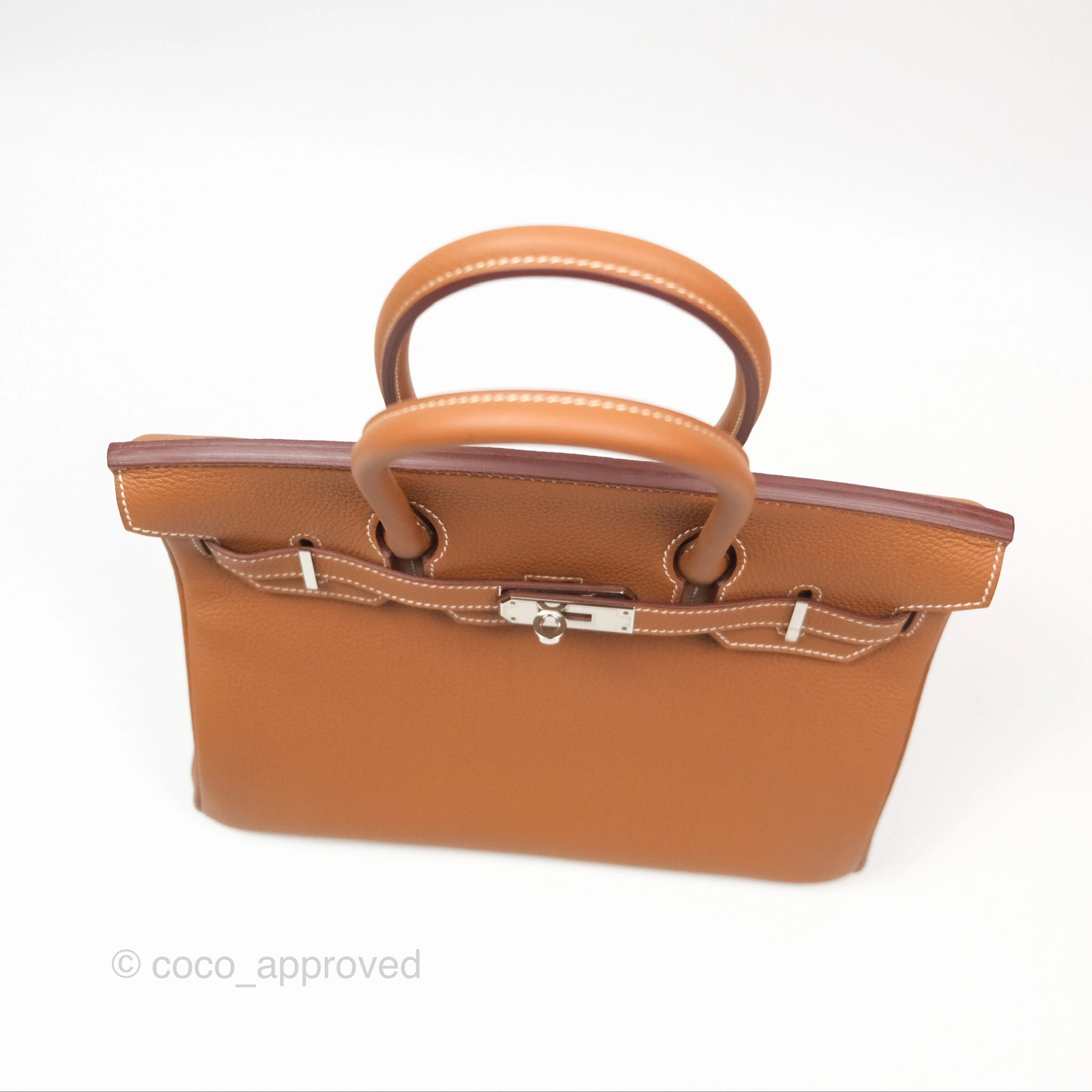 Herms Birkin 30 Retourne Gold 37 Togo Palladium Hardware