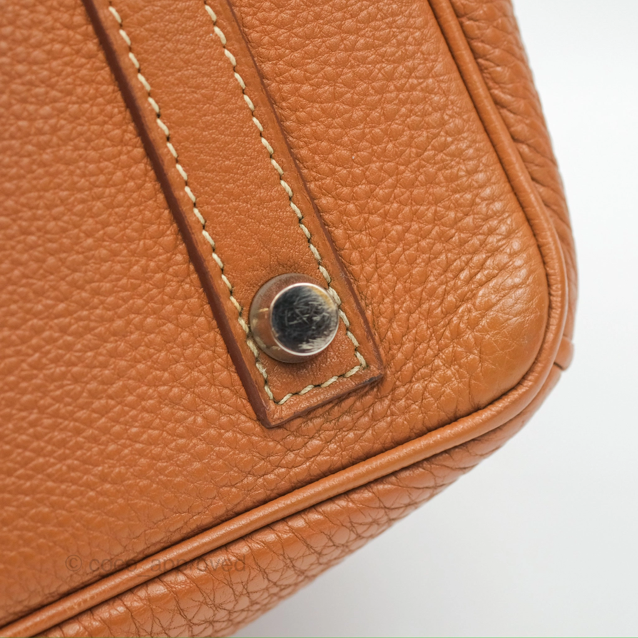 Herms Birkin 30 Retourne Gold Clemence Palladium Hardware