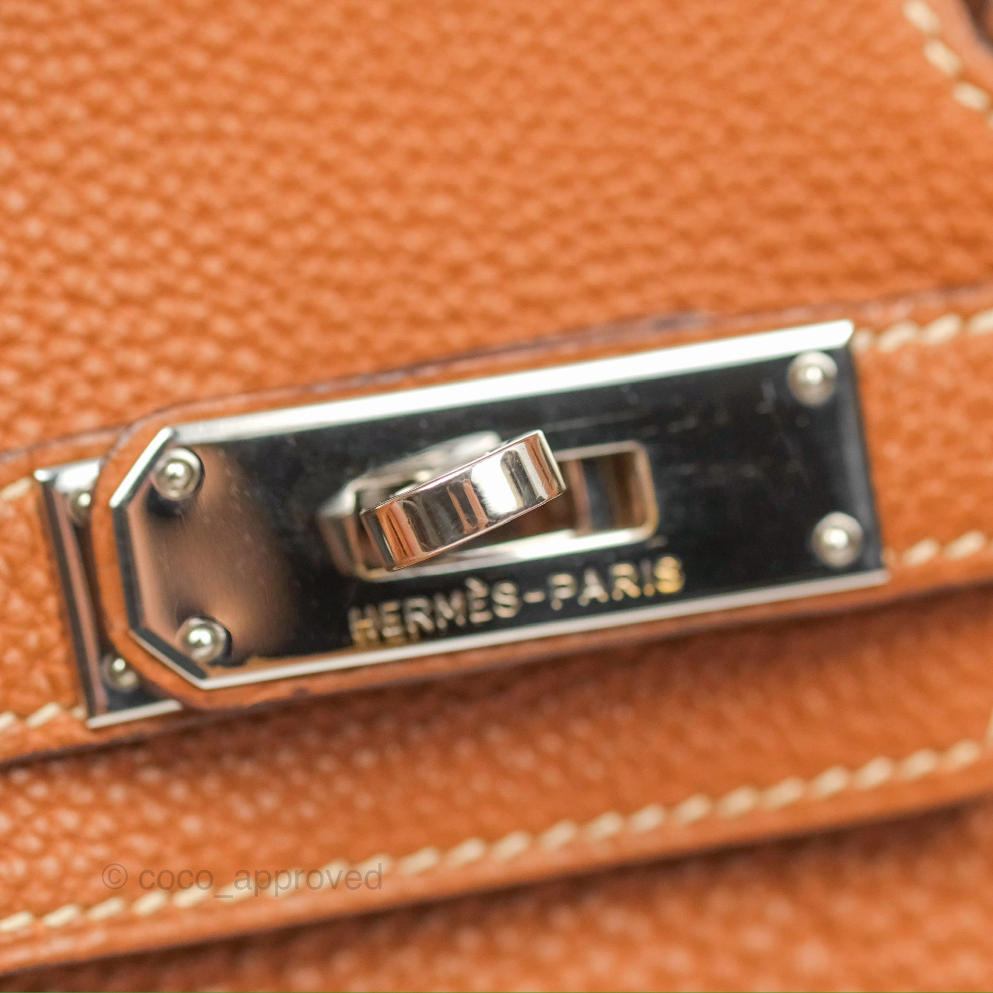 Herms Birkin 30 Retourne Gold Clemence Palladium Hardware