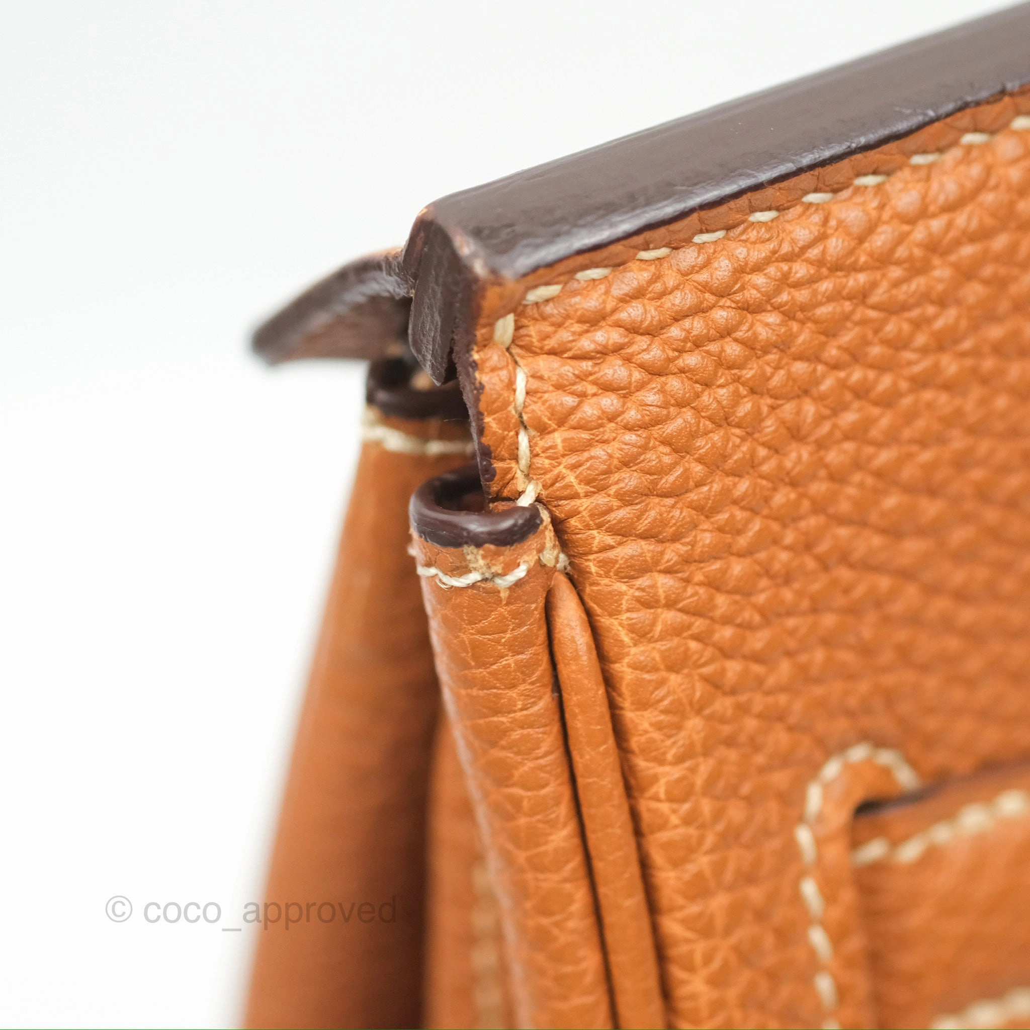 Herms Birkin 30 Retourne Gold Clemence Palladium Hardware
